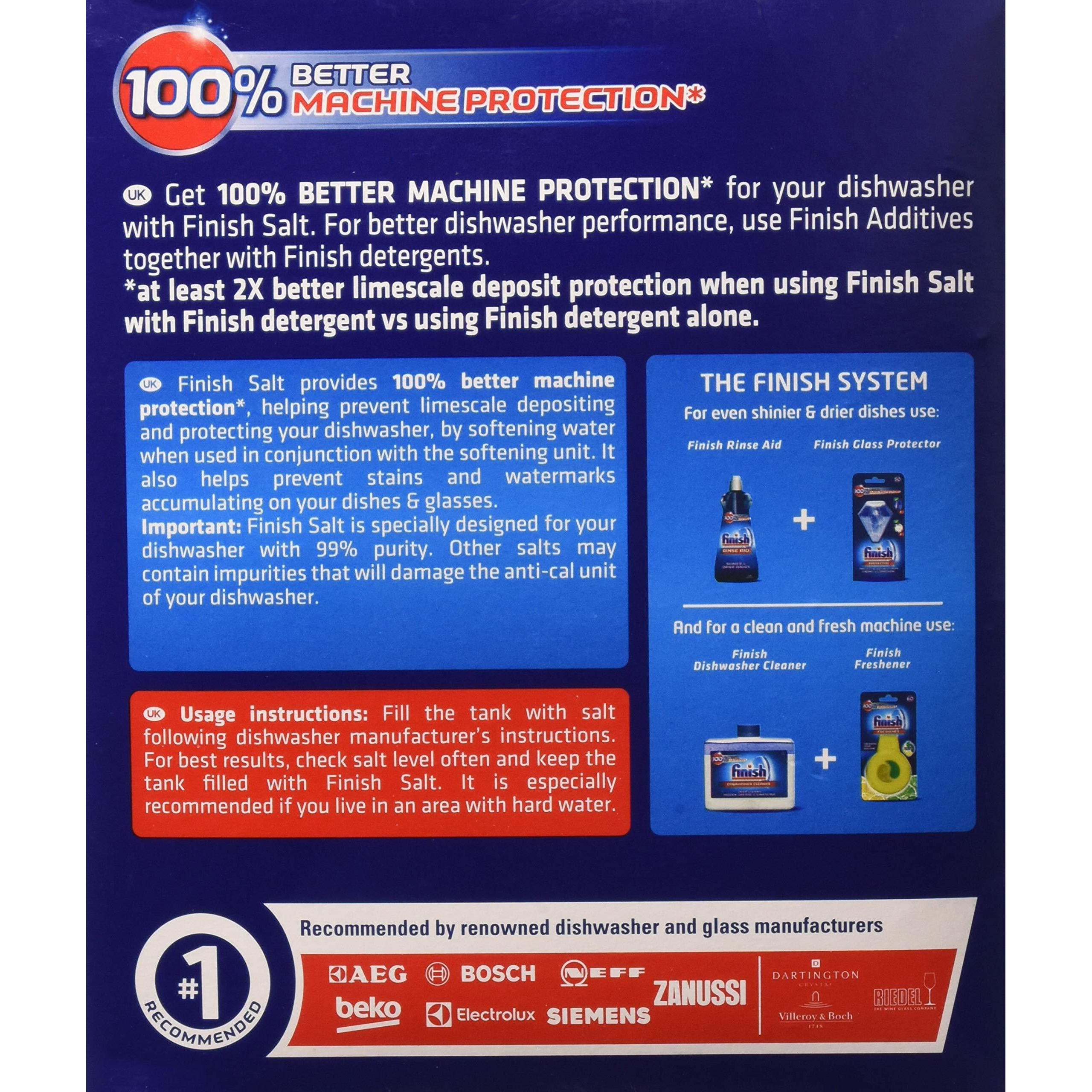 Finish Dishwasher Water Softener Salt For Bosch Dishwasher 6.6 Lbs