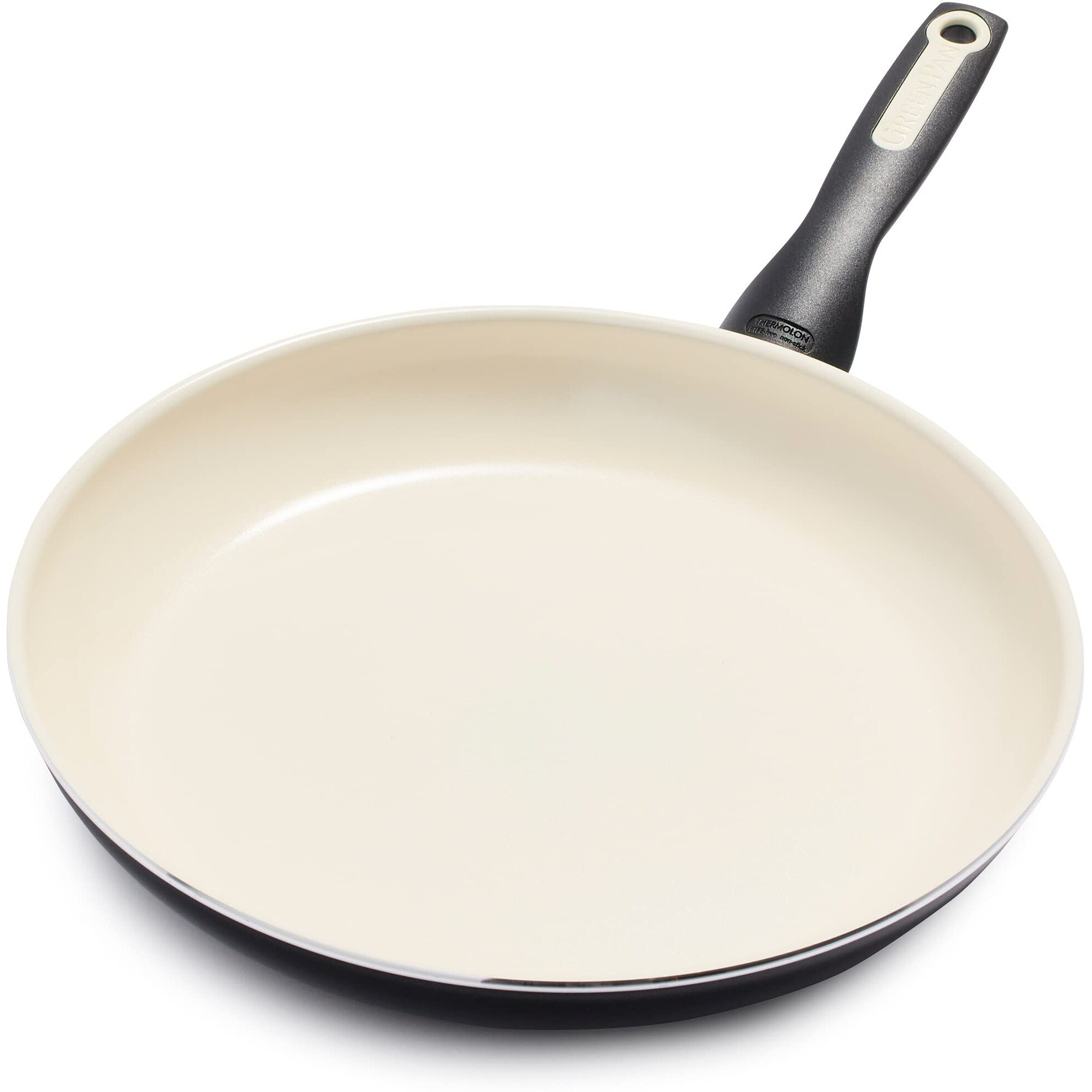 Greenpan Rio Healthy Ceramic Nonstick 12"" Frying Pan Skillet  Pfas-Free  Dishwasher Safe  Black