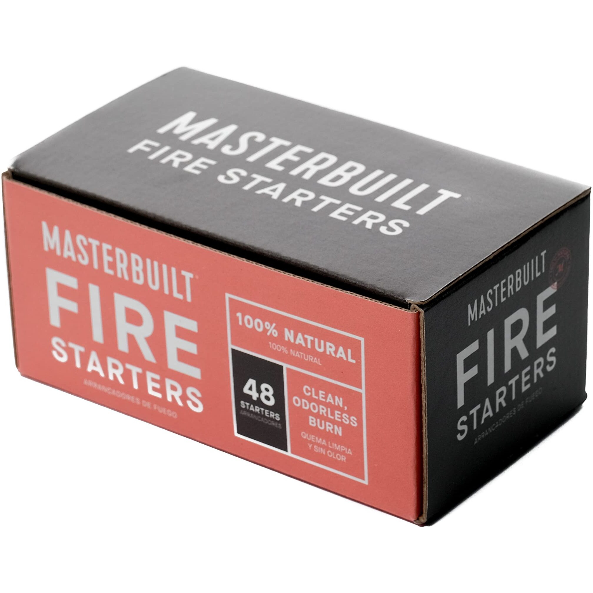 Masterbuilt Pure-Parrafin All-Natural Odorless Wax Fire Starters For Charcoal Grilling  Made For Gravity Series But Compatible With All Charcoal Grills & Fireplaces  48-Count  Model Mb20091521