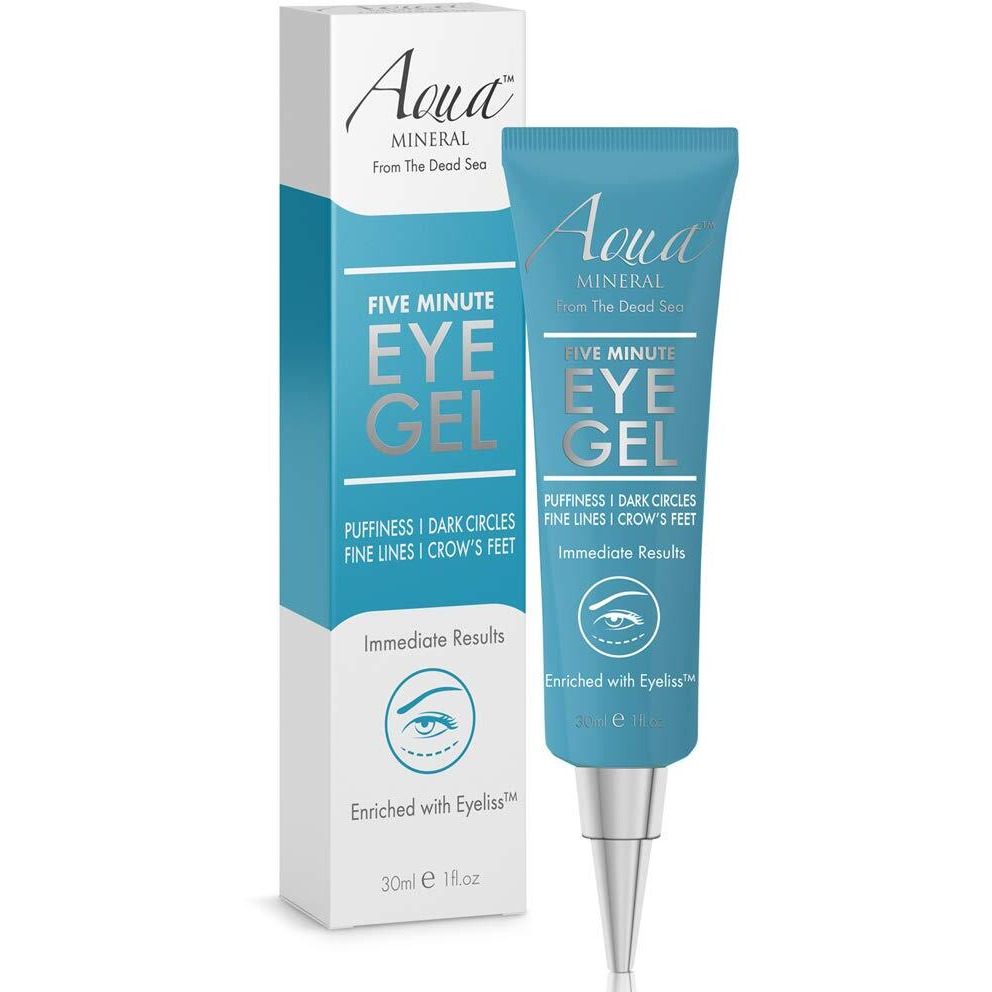 Puffy Eye Gel Instant Results - Naturally Rapid Reduction Eye Gel  Eliminate Wrinkles  Puffiness And Bags - Hydrating Eye Gel W/Green Tea Extract By Aqua Mineral - 1 Oz