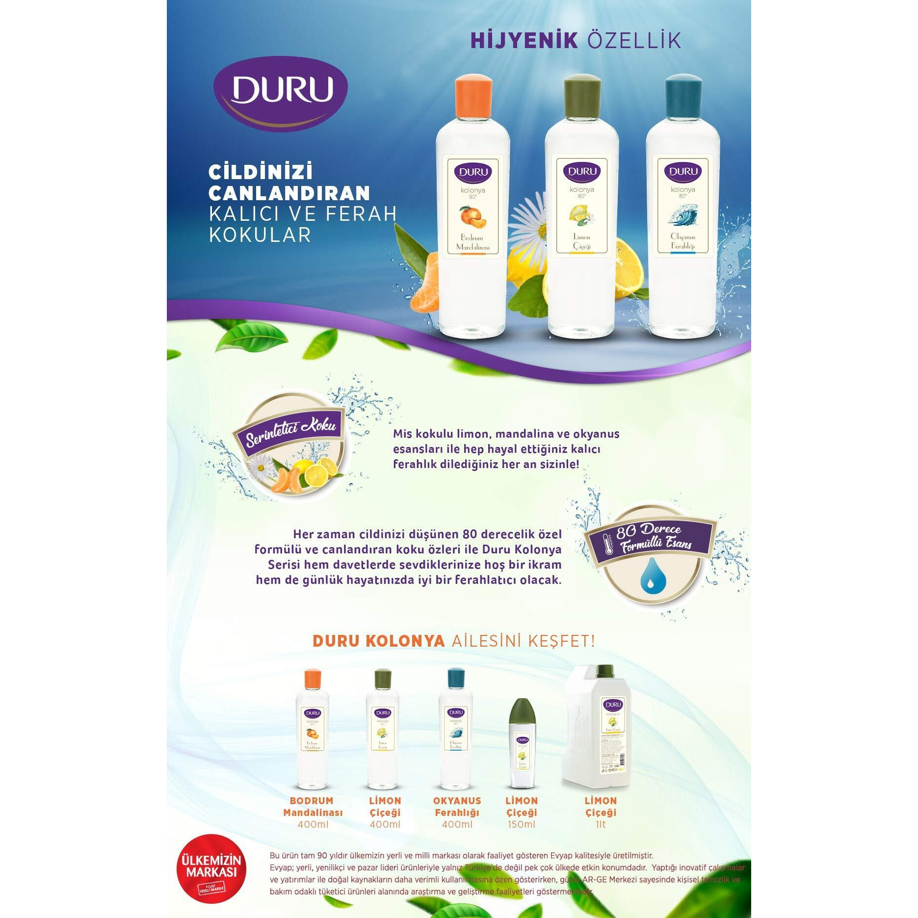 Duru Duru Duru Cologne - Lemon 900Ml Plastic Bottle
