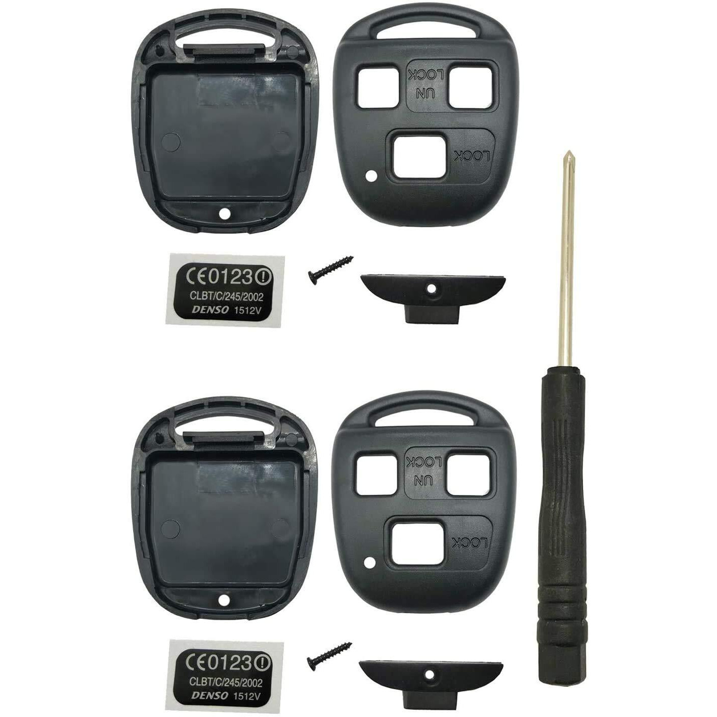 Horande Keyless Entry Remote Control Key Replacement Key Fob Cover Shell Fits For Lexus Es300 Es330 Gs300 Gs400 Gs430 Gx470 Is300 Is330 Ls400 Ls430 Lx470 Rx300 Rx330 Rx350 Rx400H Rx450H2 Sc430 Key Fob