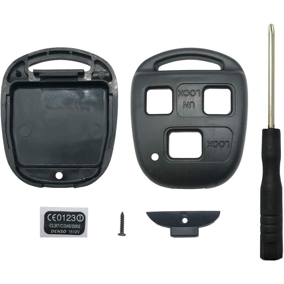 Horande Keyless Entry Remote Control Key Replacement Key Fob Cover Shell Fits For Lexus Es300 Es330 Gs300 Gs400 Gs430 Gx470 Is300 Is330 Ls400 Ls430 Lx470 Rx300 Rx330 Rx350 Rx400H Rx450H2 Sc430 Key Fob