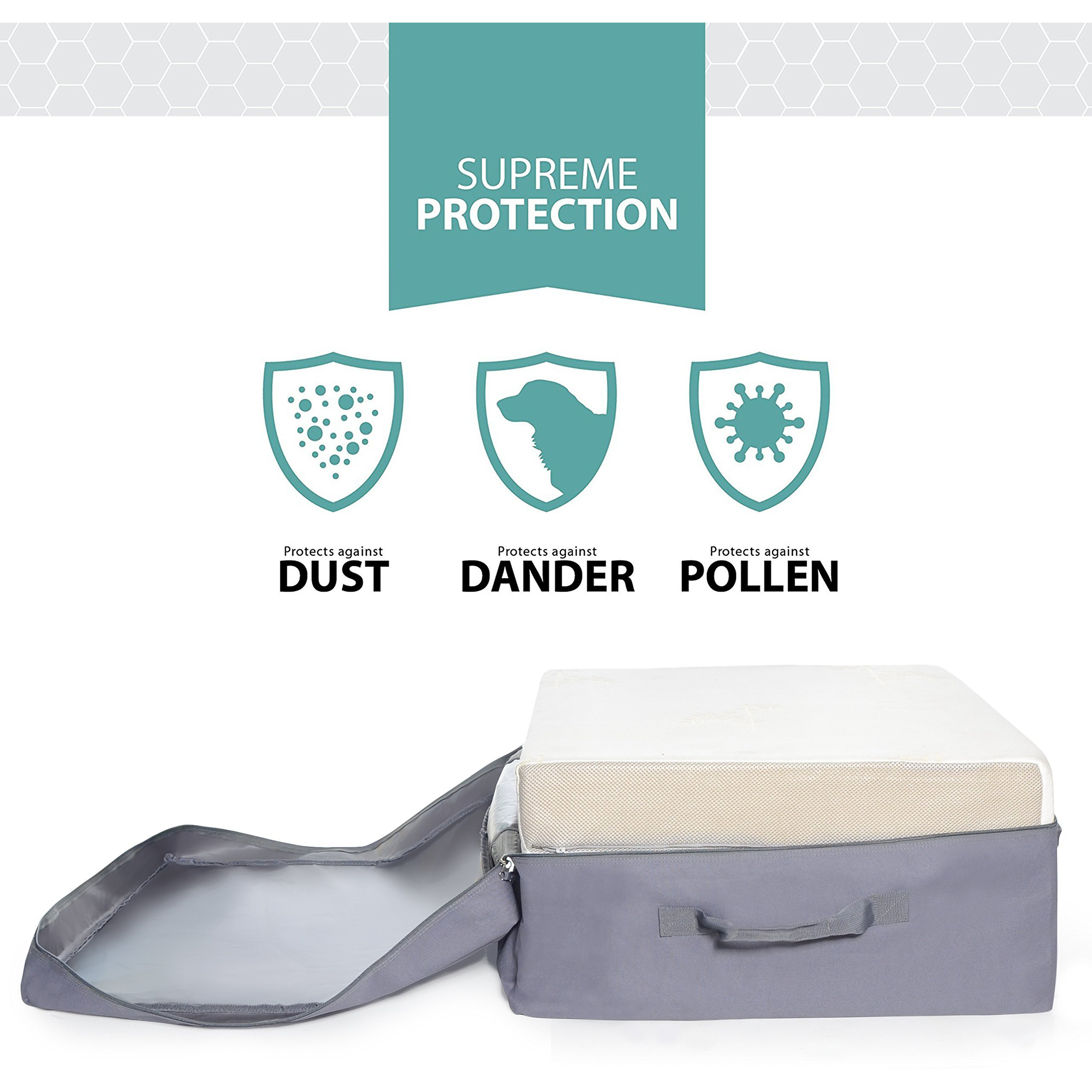 Milliard Carry Case For The Tri-Folding Memory Foam Mattress 6 Inch Queen Size (78"" X 58"" X 6"")(Mattress Not Included)