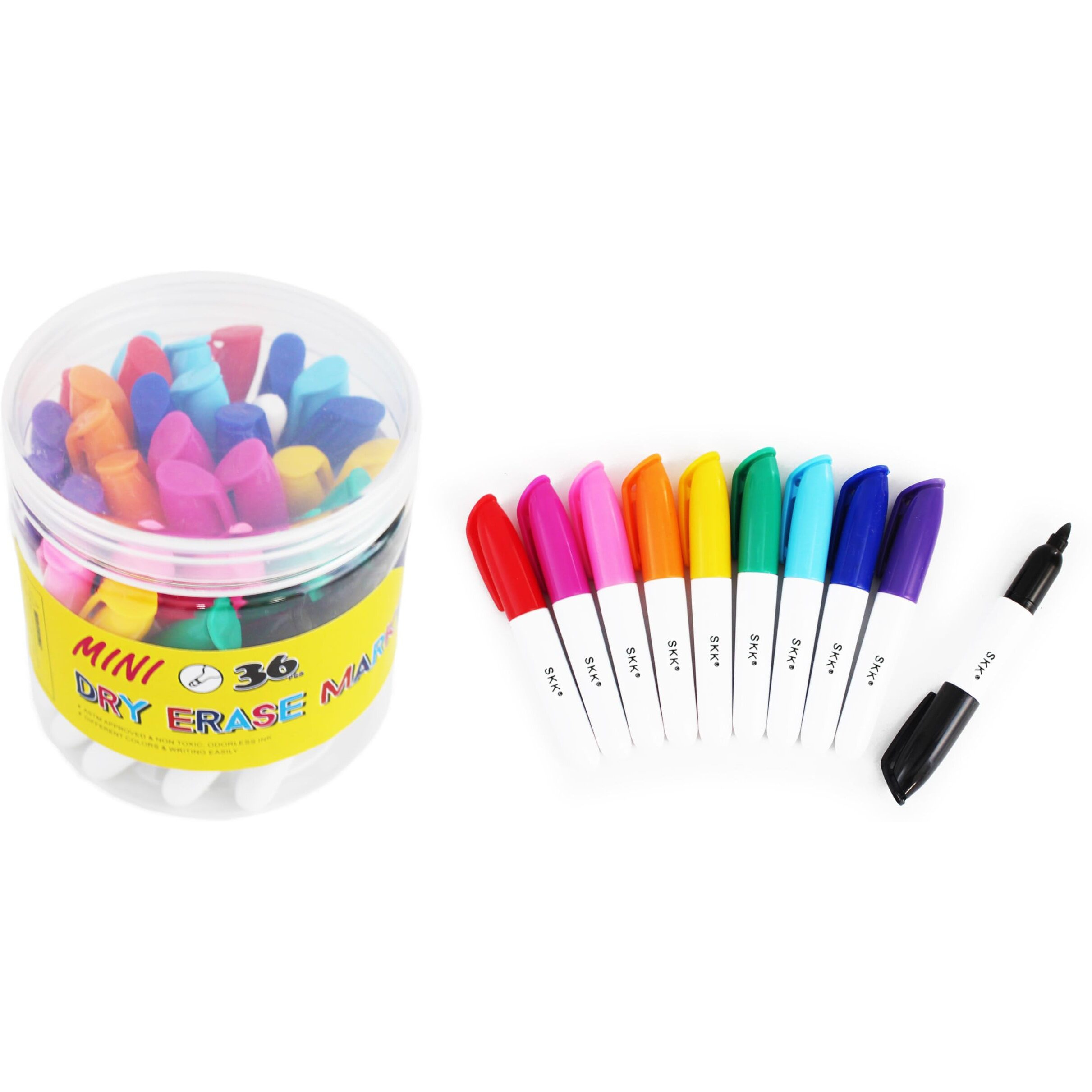 36 Pcs Mini Dry Erase Markers  Whiteboard Markers  Marker Pens 3.5''  Markers