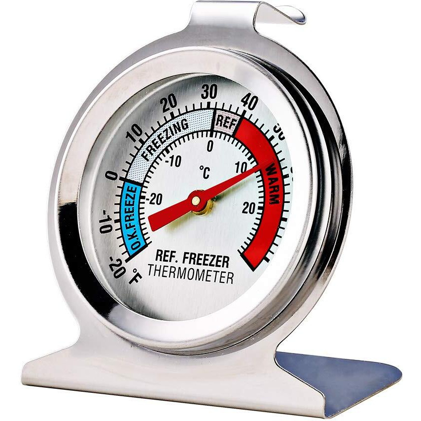 4 Pack Refrigerator Freezer Thermometer Large Dial Analog Thermometer