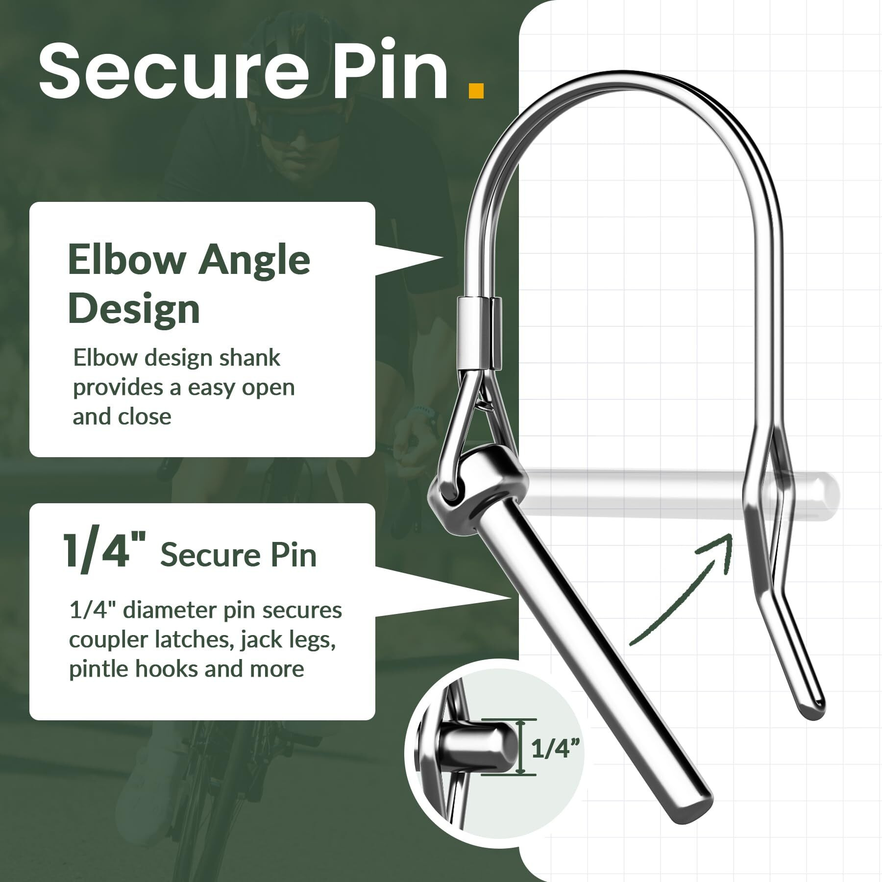 Titanker Upgraded Bike Trailer Hitch For Schwinn  Bike Trailer Coupler Bike Trailer Attachment For Instep  Bike Trailer Adapter For Cargo Trailer (1 Pc-Black)