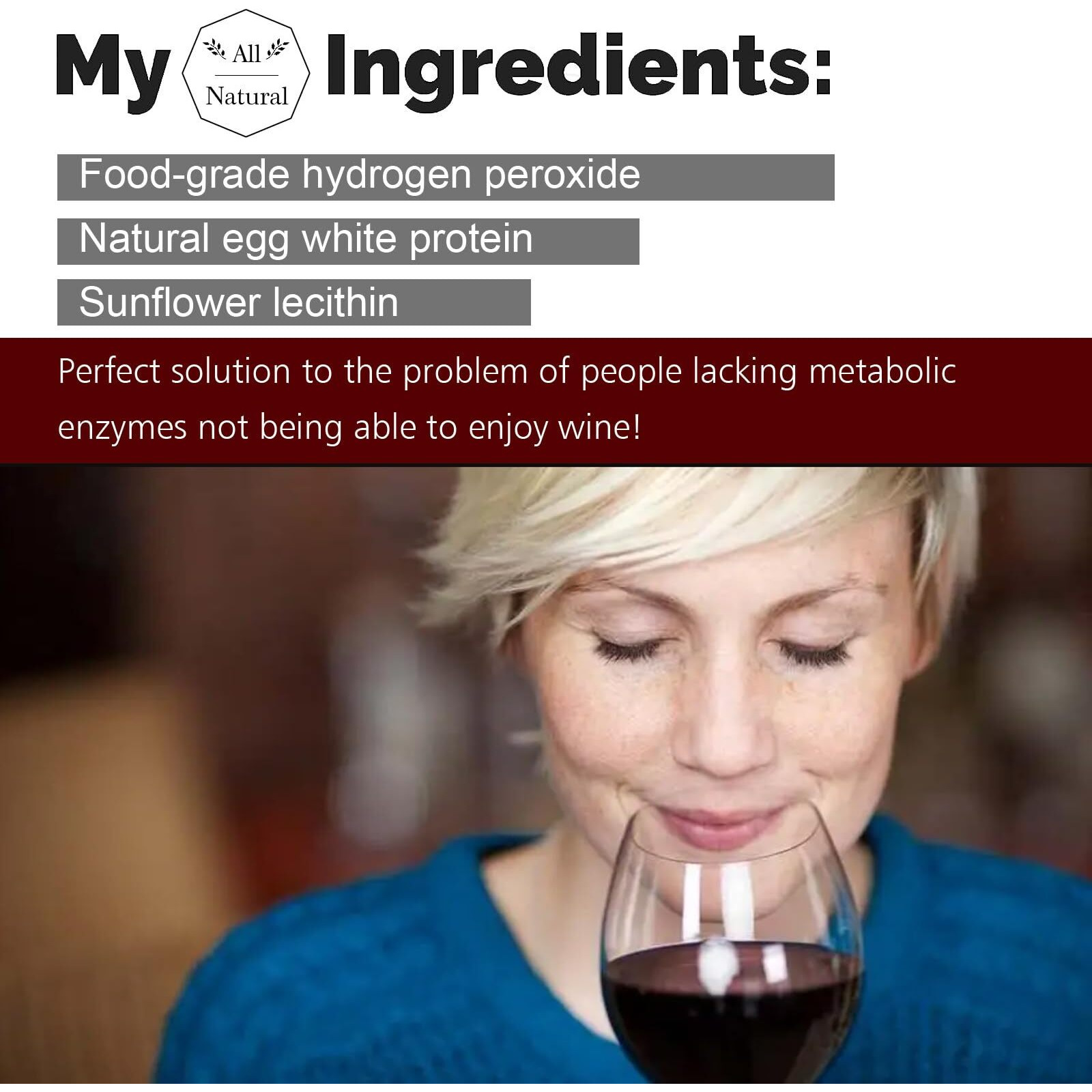 Wine Purifier To Reduce Sulfite And Histamine Alleviates Headaches  Prevent Wine Sensitivities - Wine Wand Alternative(Bottle Of 1)