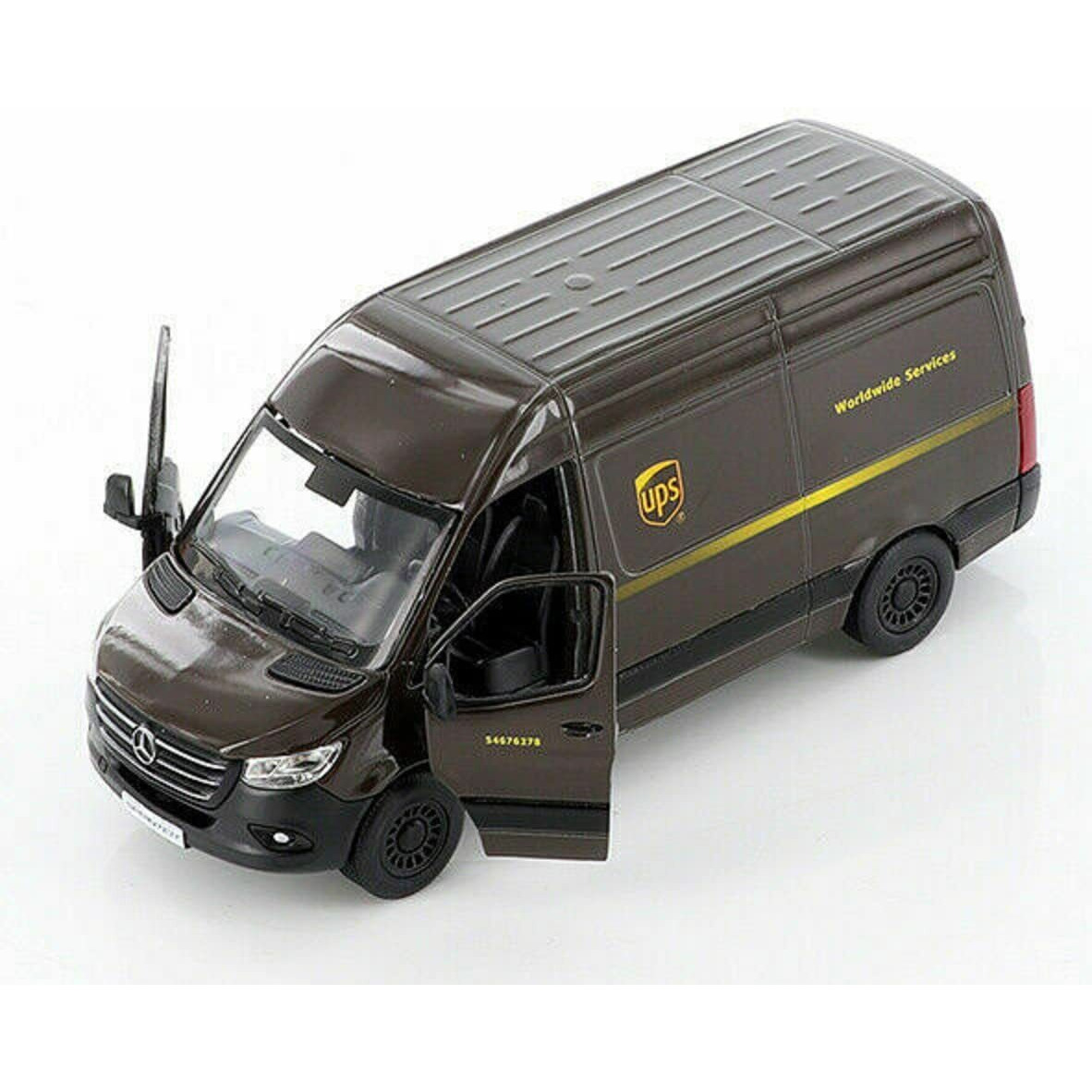 Kinsmart Mercedes-Benz Sprinter Ups Edition Delivery Van 148 Scale 5""