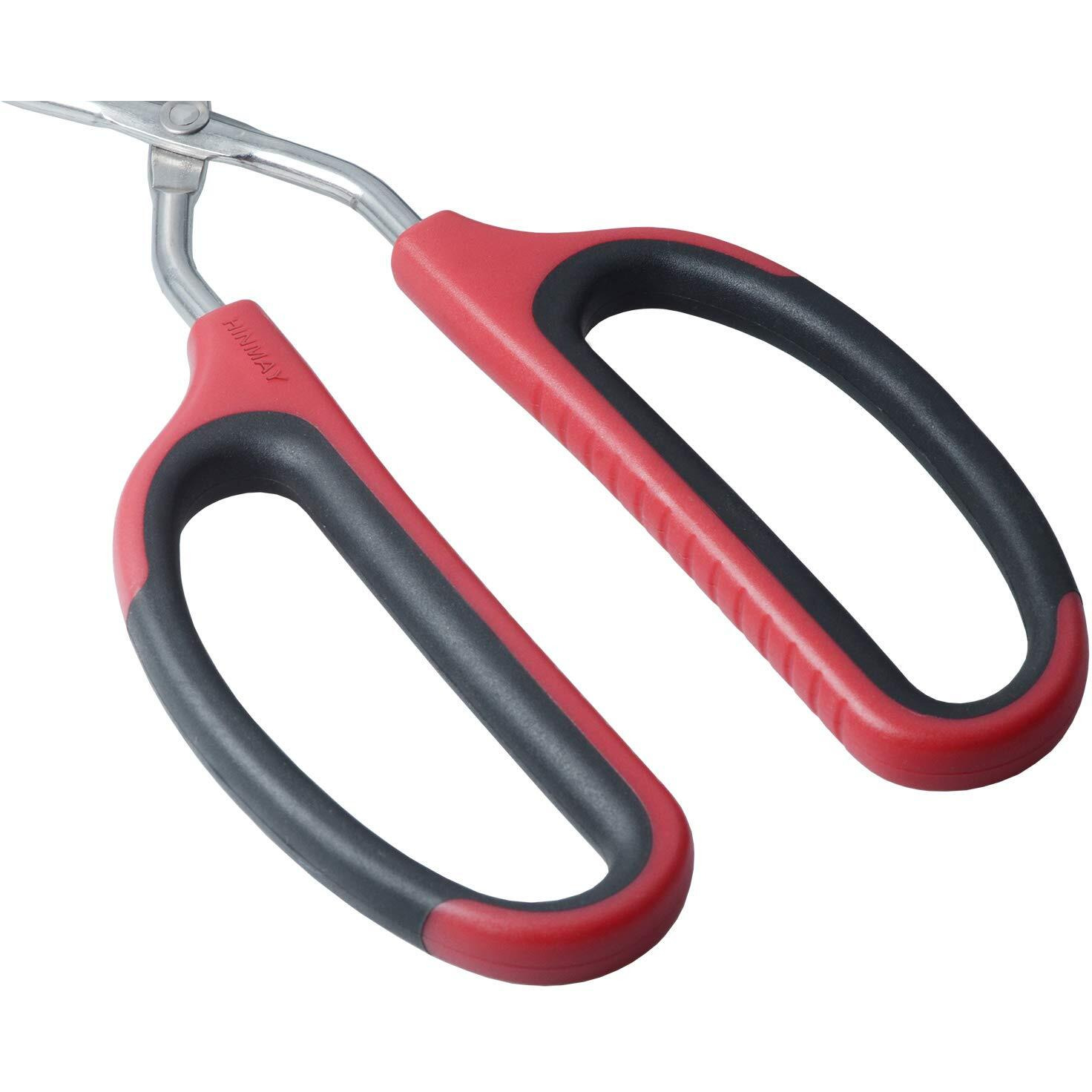 Hinmay Extra Long Scissor Tongs 16-Inch Stainless Steel Barbecue Grilling Tongs