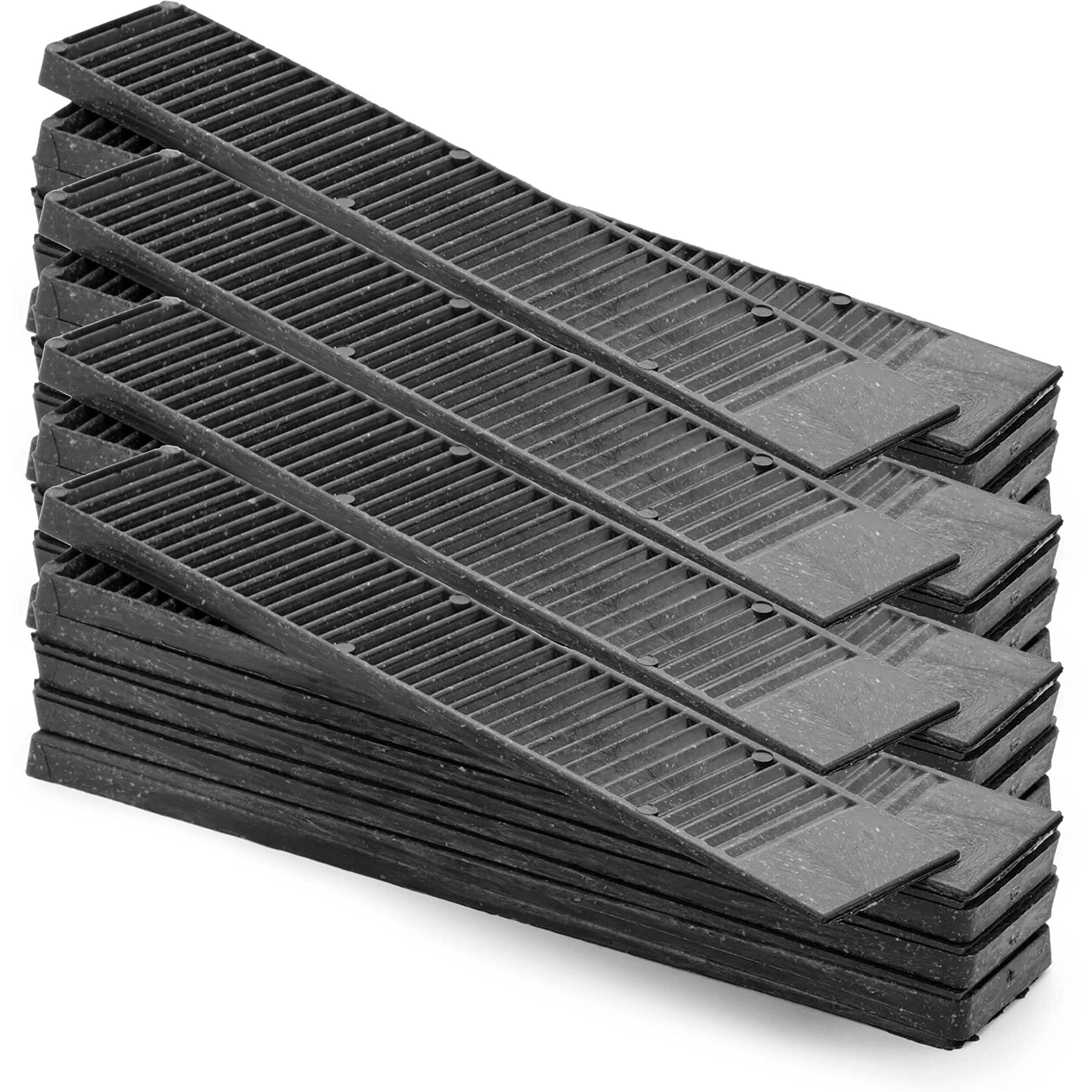 Composite Shims (24 Pack) - Hard Composite Shims For Home Improvement - Never Rot Shims For Leveling - Restaurant Table Shims - Table Wedges - Toilet Shims - Diy Furniture Levelers - Stock Your Home