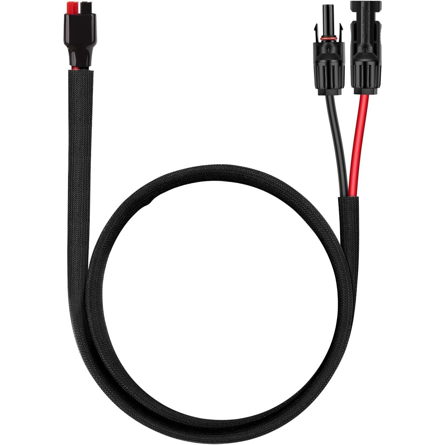 Igreely Connector Solar Panel Cable Kits For Solar Panel Rv Marine Boat Portable Solar Generator Power Station 10Awg 60Cm/2Ft