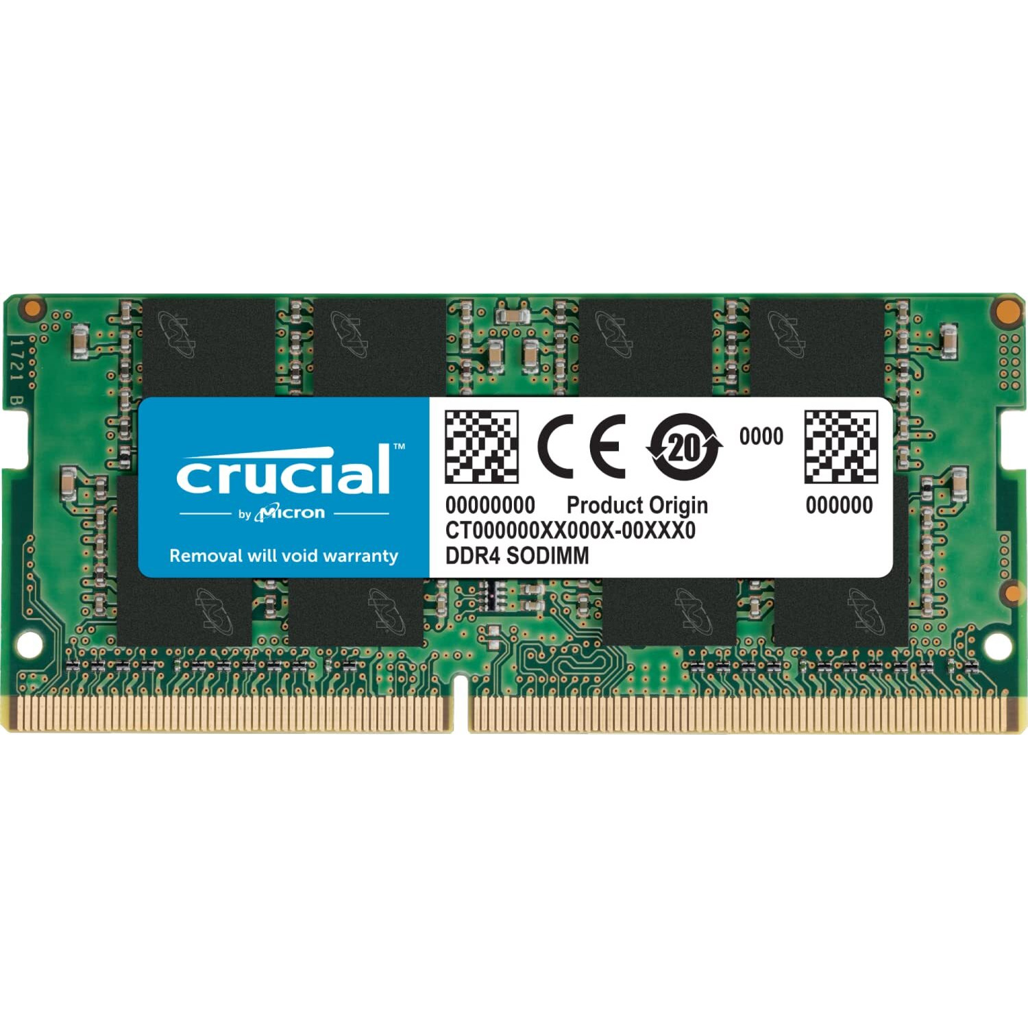 Crucial 16Gb Single Ddr4 2666 Mt/S (Pc4-21300) Dr X8 Sodimm 260-Pin Memory - Ct16G4Sfd8266