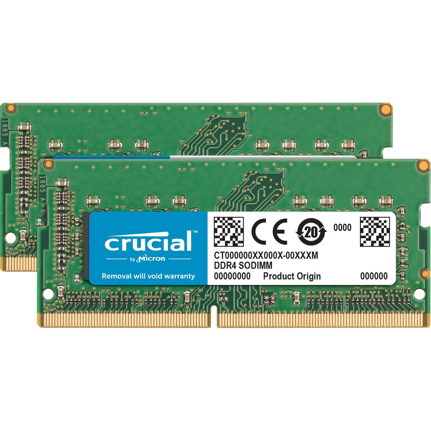 Crucial 32Gb Kit (16Gbx2) Ddr4 2666 Mt/S (Pc4-21300) Dr X8 Sodimm 260-Pin Memory - Ct2K16G4Sfd8266