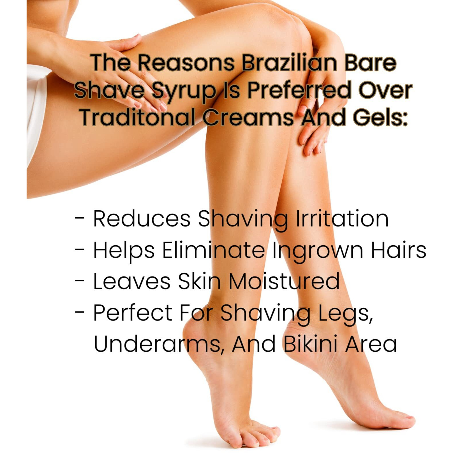 Brazilian Bare Shave Syrup  4 Fluid Ounce