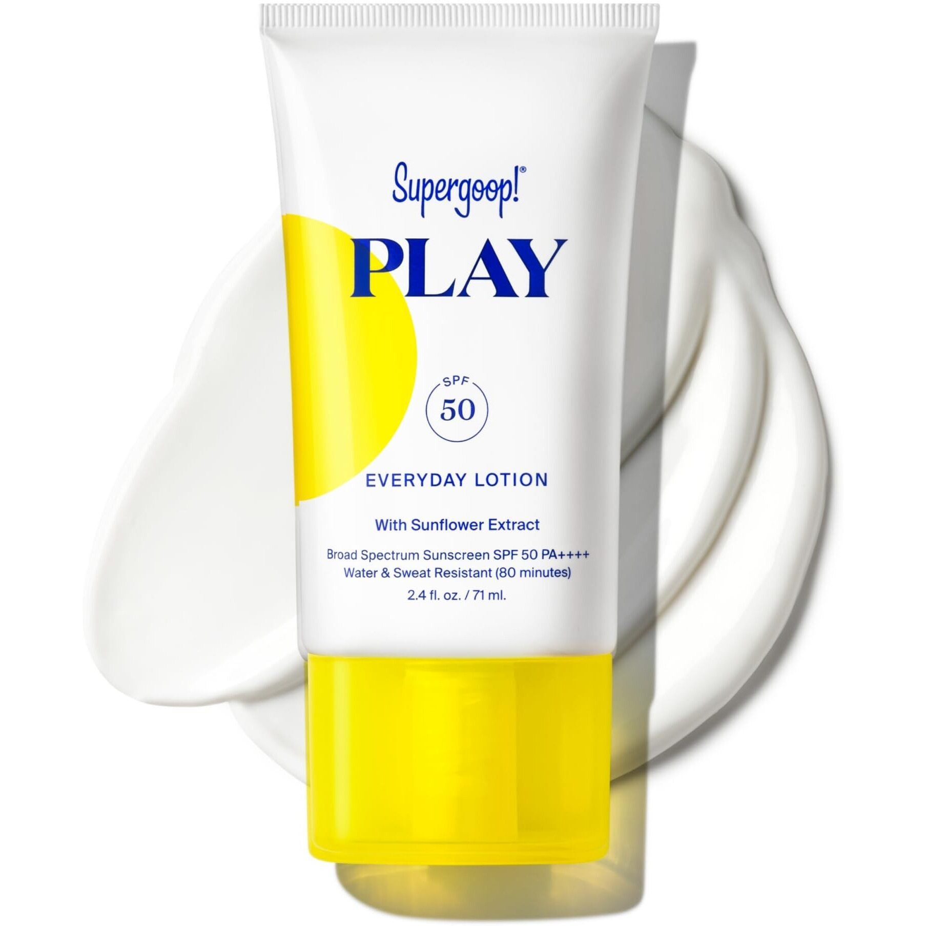 Supergoop Play Everyday Lotion Spf 50 - Broad Spectrum Body & Face Sunscreen For Sensitive Skin - Great For Active Days - Fast Absorbing  Water & Sweat Resistant - 2.4 Fl Oz
