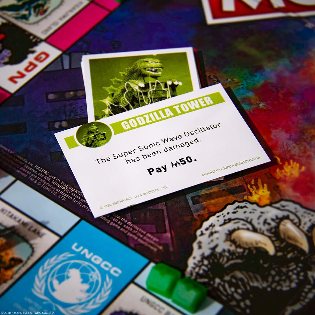 Monopoly Godzilla | Based On Classic Monster Movie Franchise Godzilla | Collectible Monopoly Game Featuring Familiar Locations And Iconic Kaiju Monsters