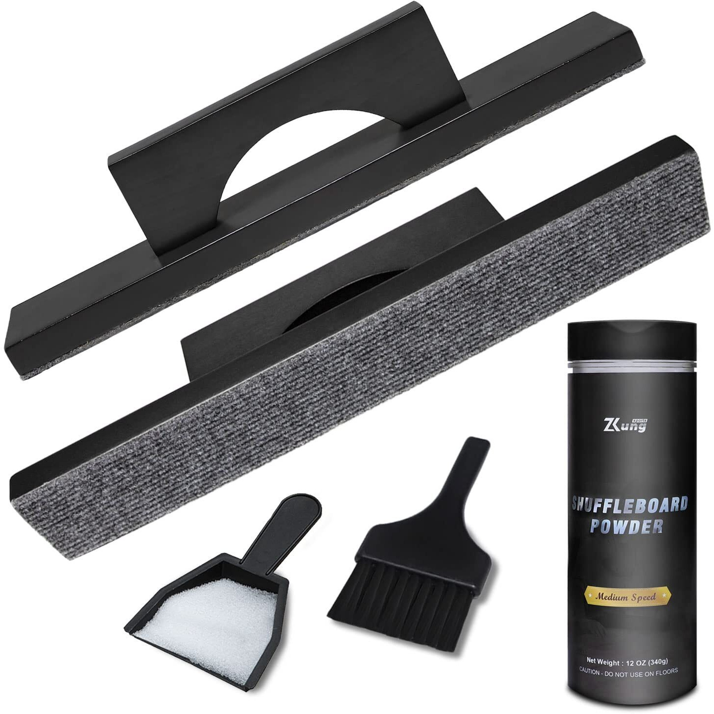 Ydds Shuffleboard Wax With Brush Set With Shuffleboard Sand Slow Speed  Shuffleboard Table Brush  Mini Dustpan And Brush For Shuffleboard Table