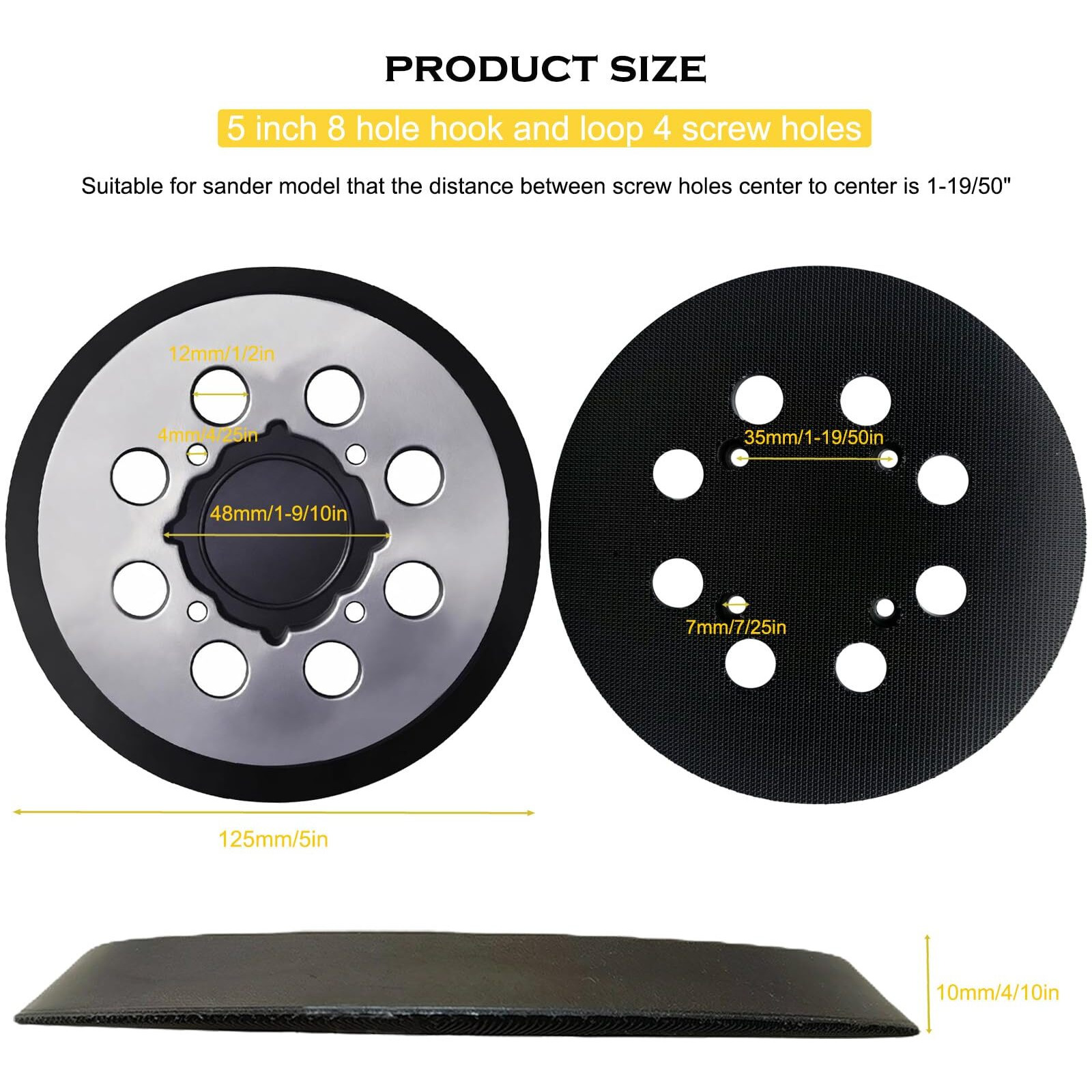 Replacement Sanding Pad For Dewalt Dwe6423/6423K  Dwe6421/6421K  Dcw210B Random Orbit Sanders - Direct Replacement For Pad Part Number Dwe64233  N329079  Rsp54