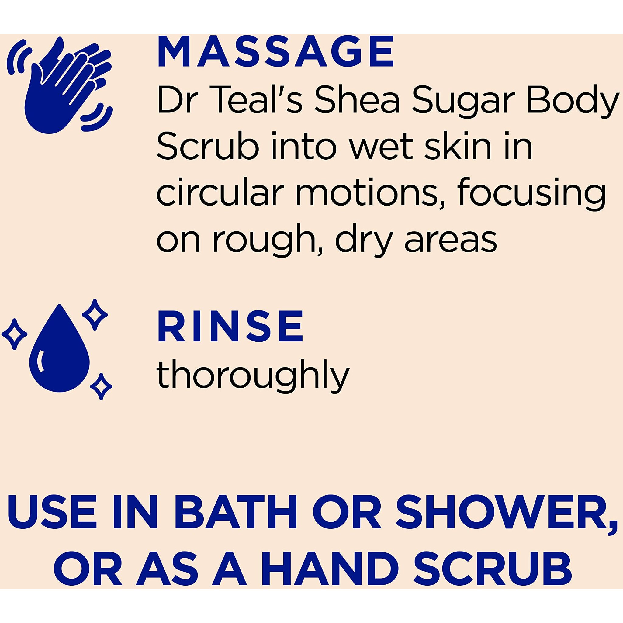 Dr Teal's Shea Sugar Body Scrub  Citrus With Essential Oils & Vitamin C  19 Oz (Pack Of 3)