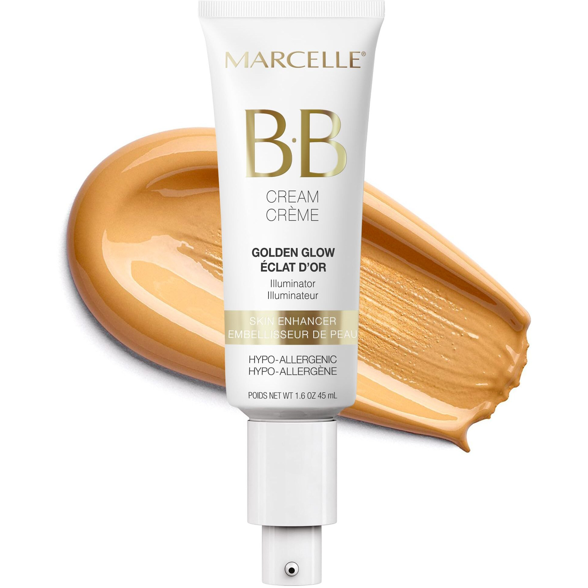 Marcelle Bb Cream Golden Glow  Universal Shade  Tinted Moisturizer  Skin Enhancer  Illuminator  Beauty Balm  Non-Comedogenic  Paraben-Free  Oil-Free  Hypoallergenic  Cruelty-Free  1.5 Fl Oz