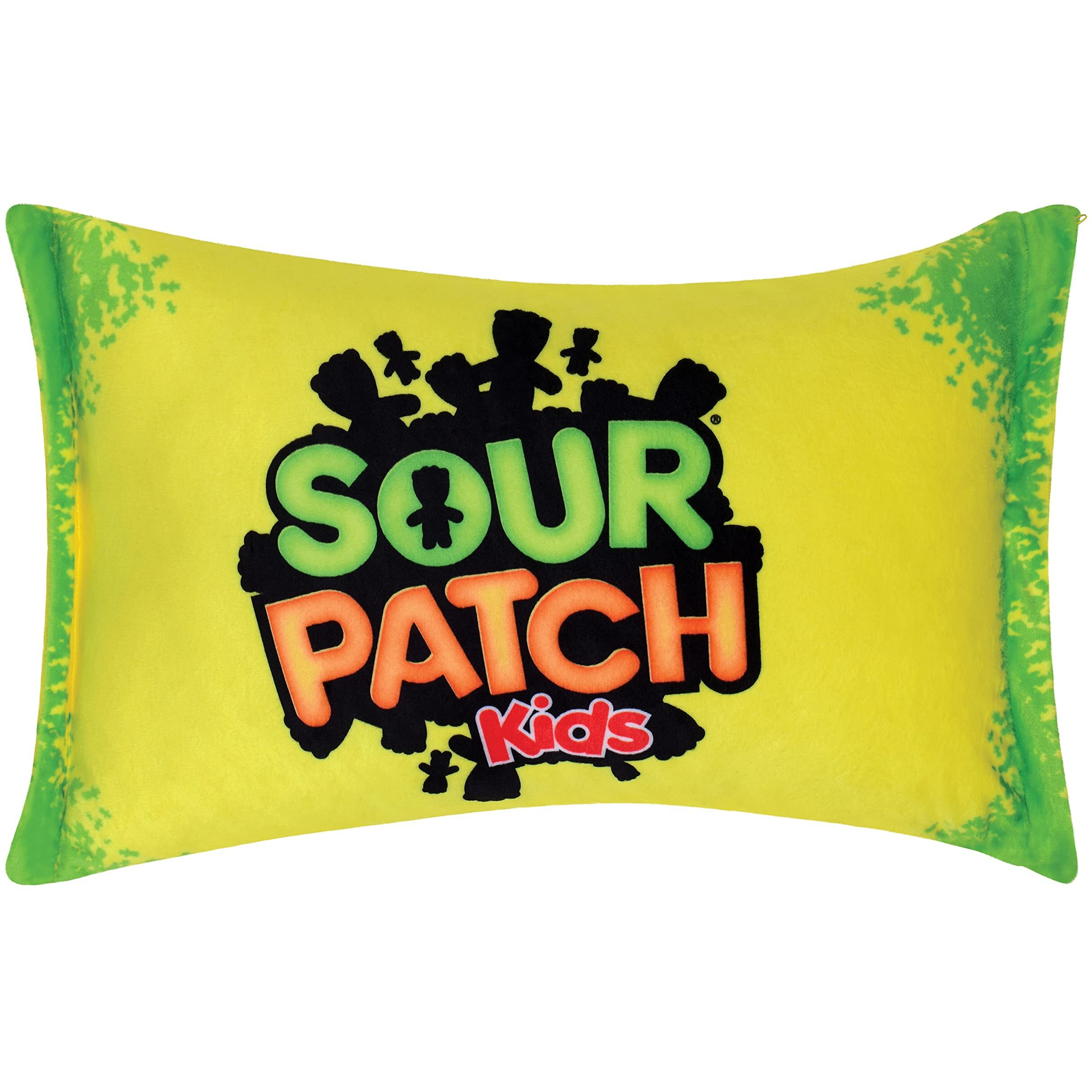 Iscream Sour Patch Kids Package 18"" X 12"" Pillow Set With Mini Spk Candy Pillows