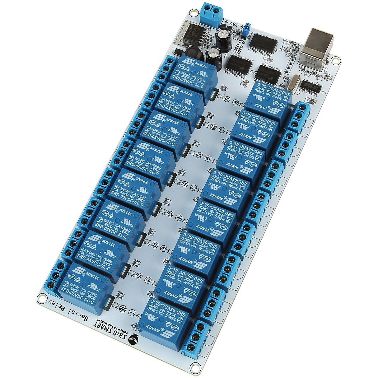 Sainsmart 16-Channel 9-36V Usb Relay Module