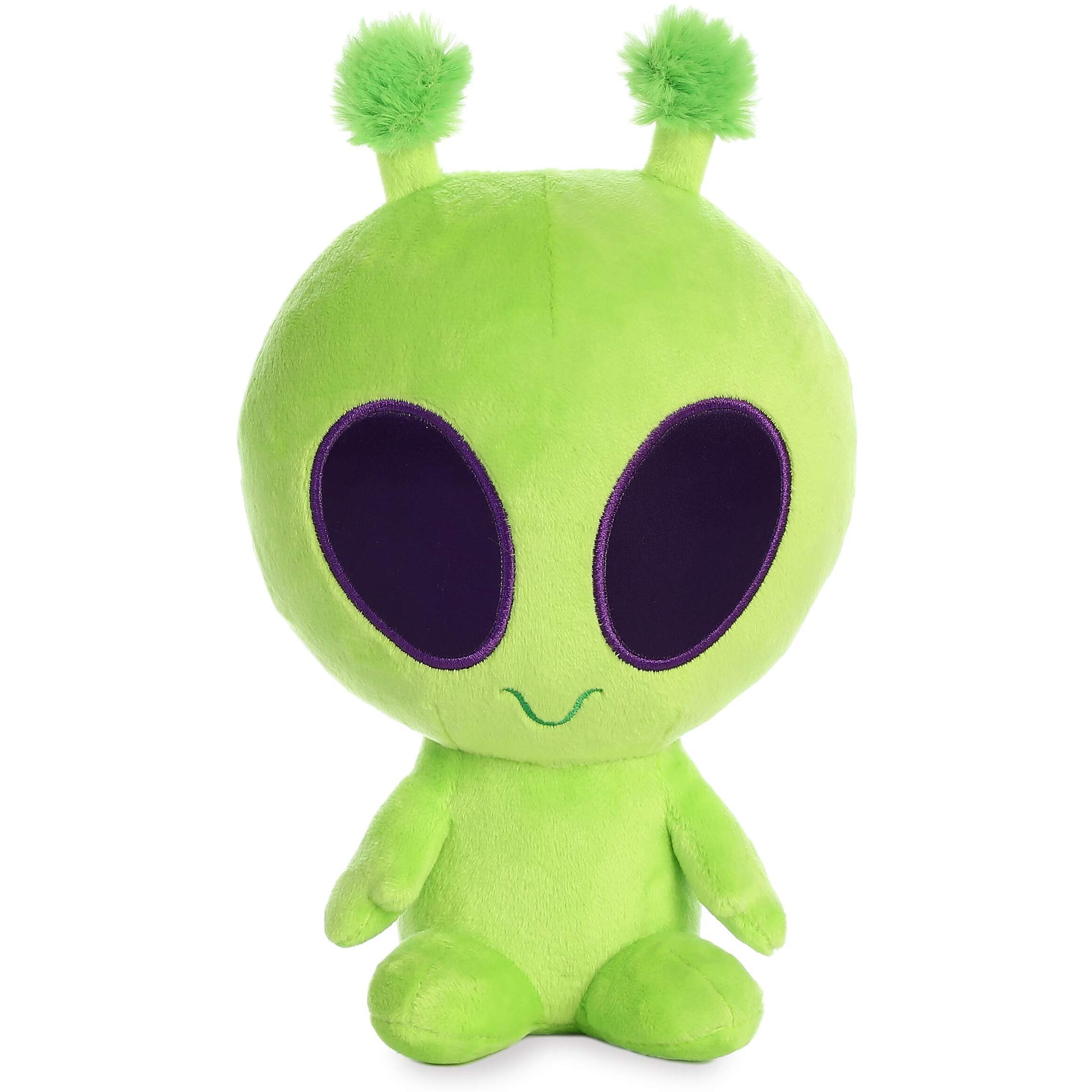 Aurora Interstellar Galactic Cuties Twitch Light Up Alien Stuffed Animal - Cosmic Companions - Illuminating Fun - Green 8 Inches
