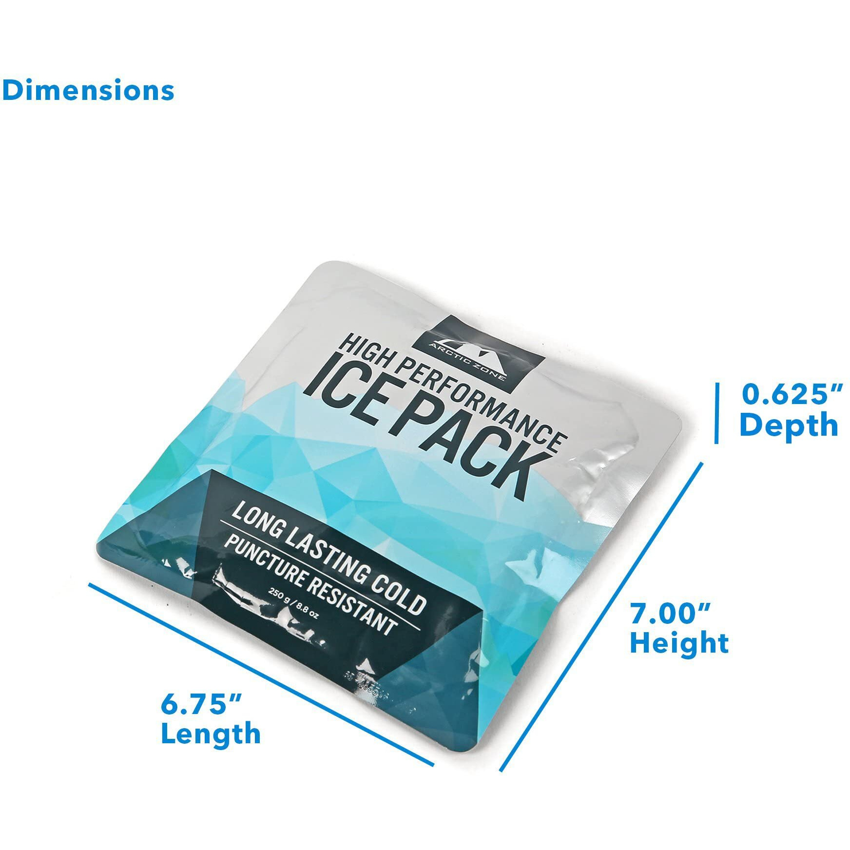 Titan Deep Freeze High Performance Ice Pack - (2 Pack) 250G - Long-Lasting  Puncture Resistant Cold Pack