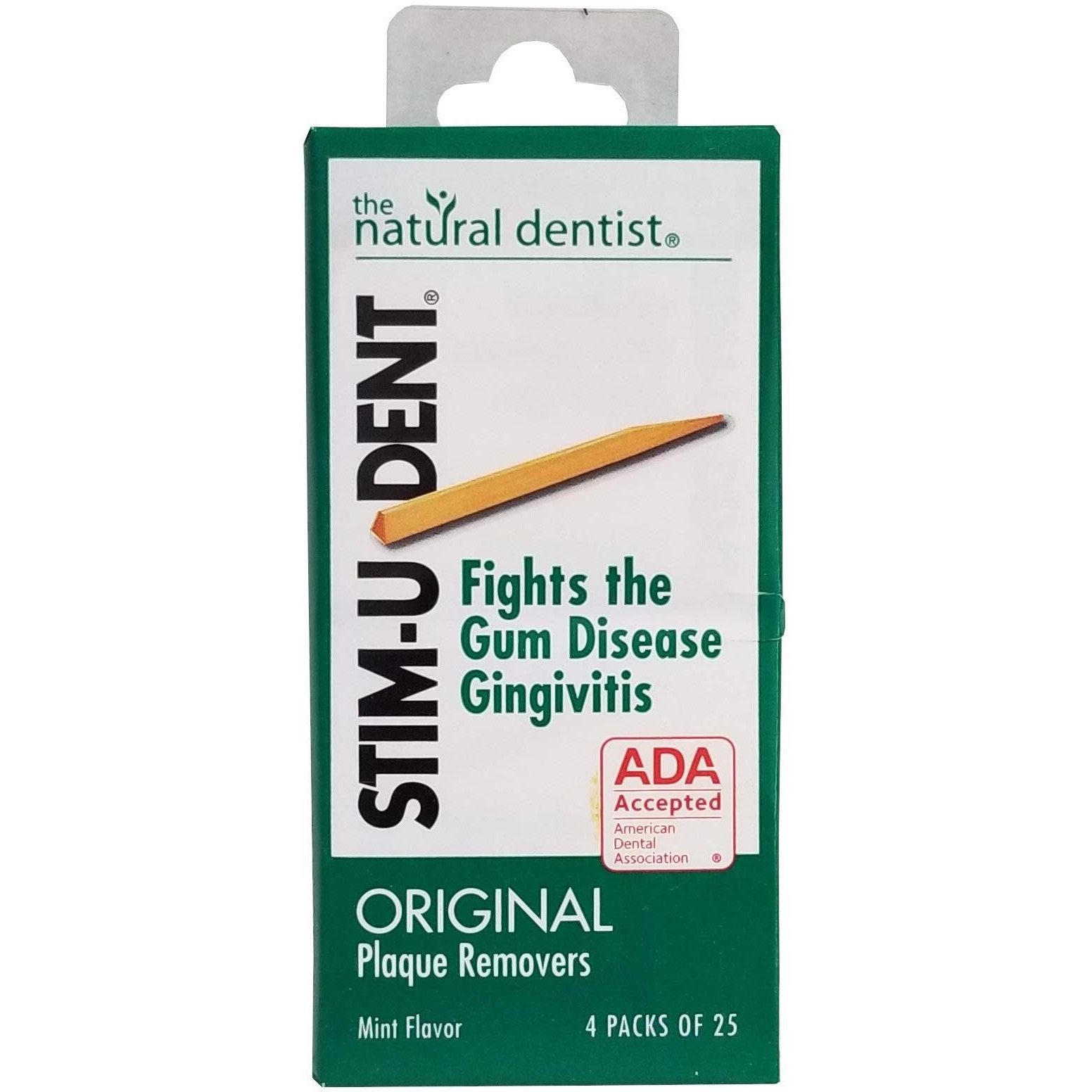 Stim-U-Dent Plaque Removers 6 Packs Of 4X25 Picks/Pack (600 Picks) - Mint Flavor (Pack Of 6)