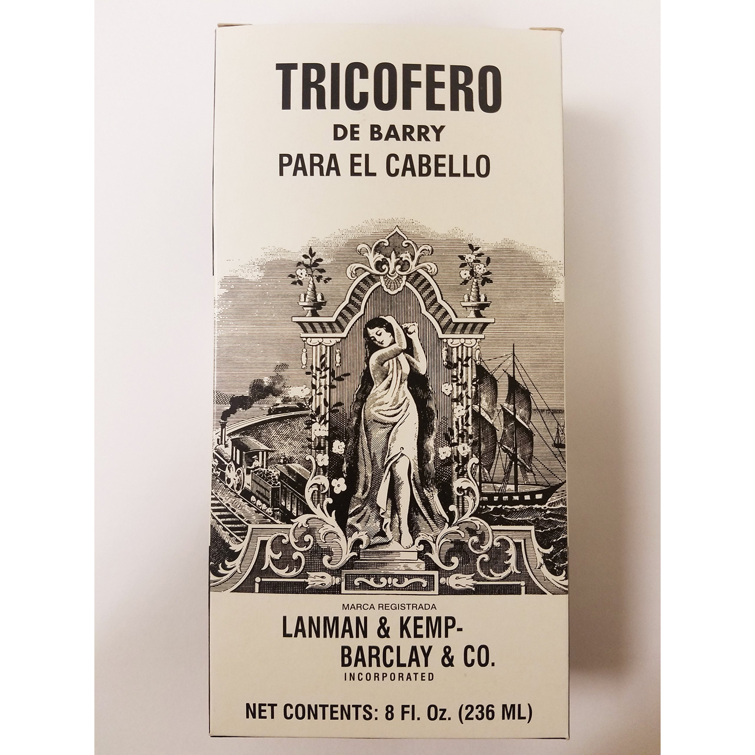 Lk Barry's Tricopherous Liquid Regular For Hair (Black) 8Oz "&quotPack Of 2""