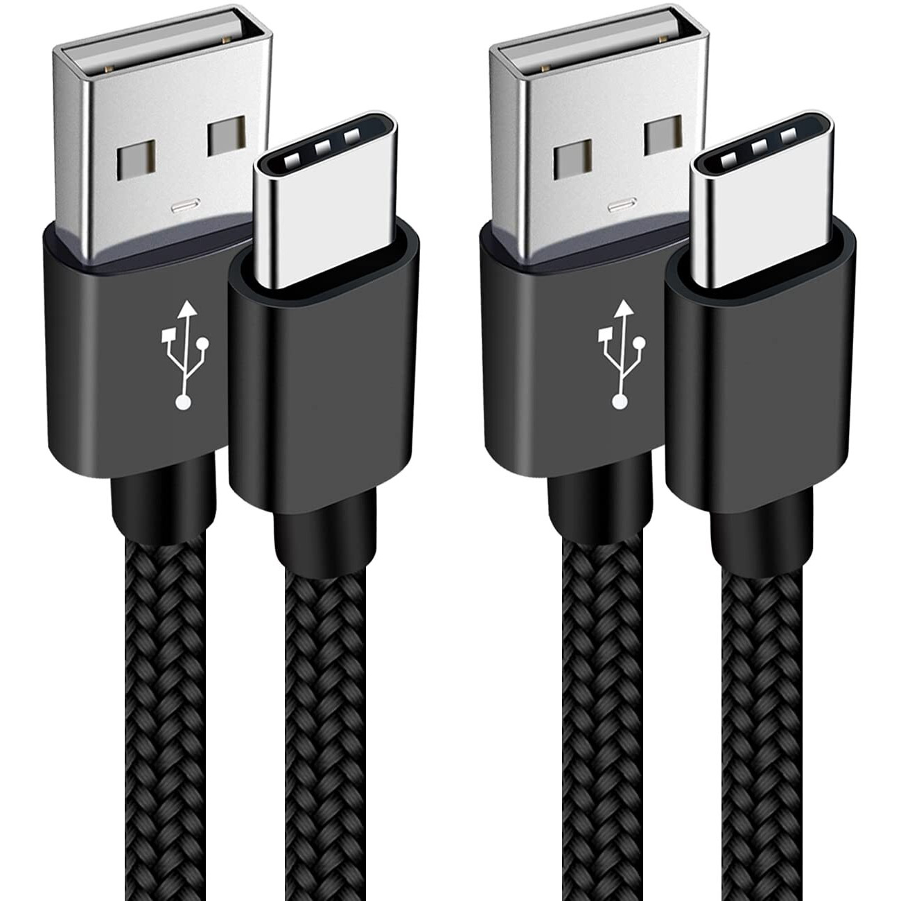 Voty 2-Pack 6Ft Usb-C Charger Cable For Motorola Moto G Fast/G Power/G Stylus Moto G8 G7 G7 Play G7 Plus G7 Power G6 G6 Plus X4 Z3 Z2 Play Z Droid Force Braided Usb Type C Charge Charging Cord