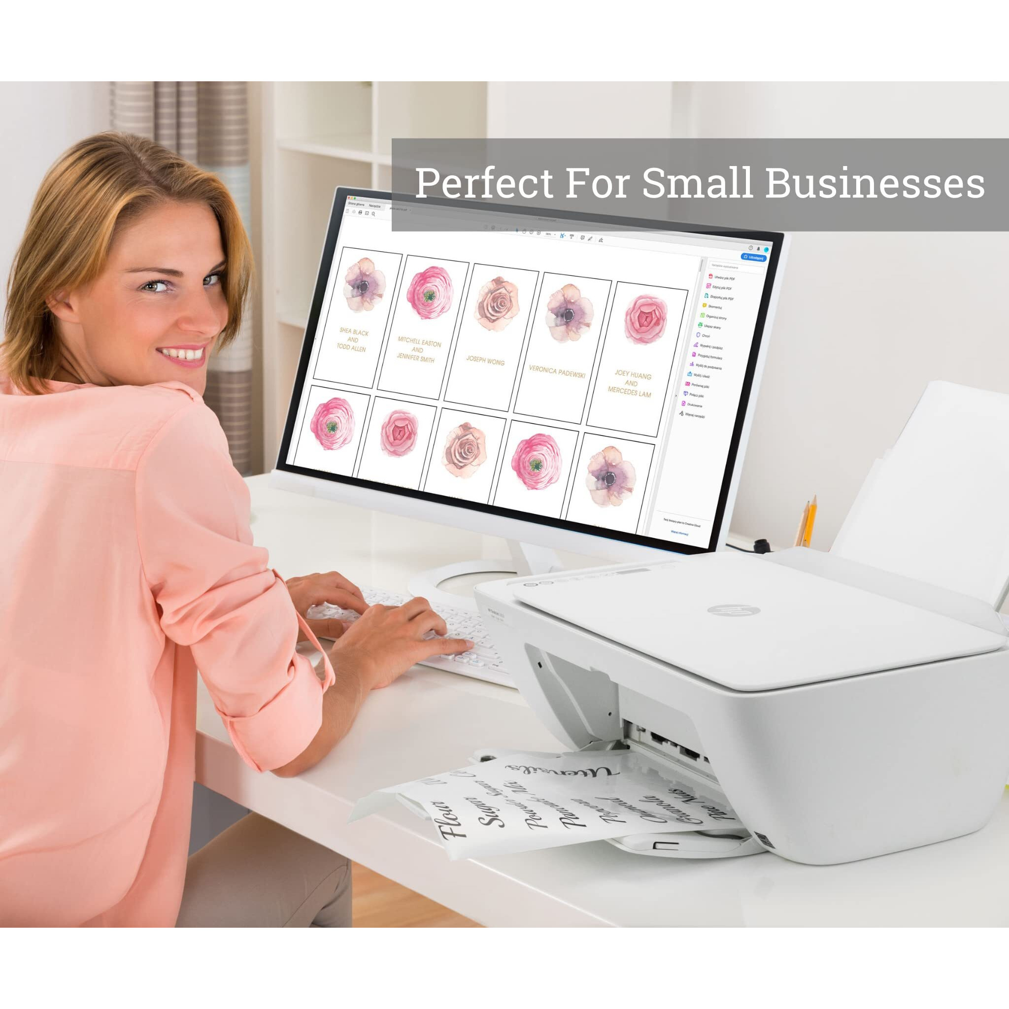 Zicoto Premium Printable Vinyl Sticker Paper - Glossy White 8.5 X 11 Inch Sheets For Your Inkjet Or Laser Printer - 15 Waterproof Decal Paper Sheets Dry Quickly And Hold Ink Beautifully