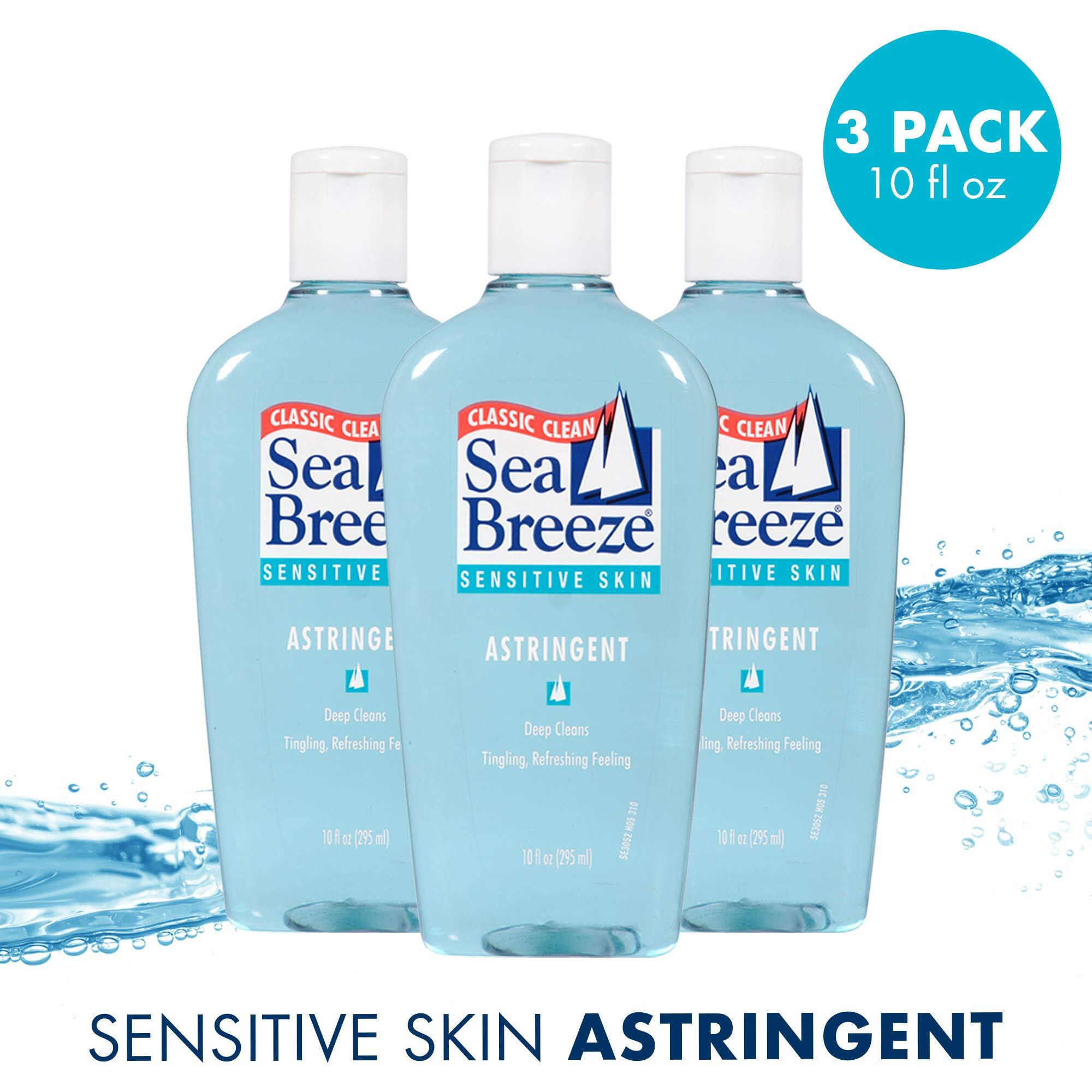 Seabreeze Deep Cleaning Facial Astringent For Sensitive Skin  10 Fluid Ounce (Pack Of 3) (Se03052Wm)