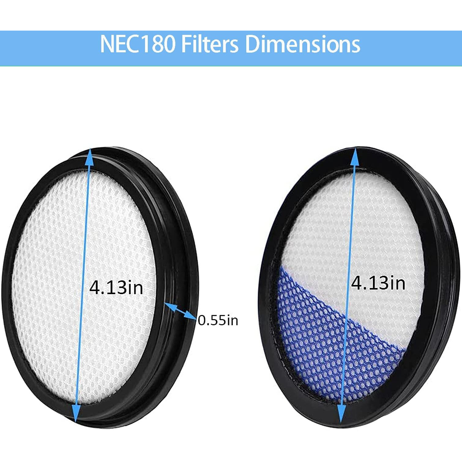 Rapidclean Pro Filter Only Compatible With Eureka Rapidclean Pro Stick Nec180 Nec280Tl Nec380 Nec480 Nec185 Nec186 Nec190 Vacuum Cleaner.