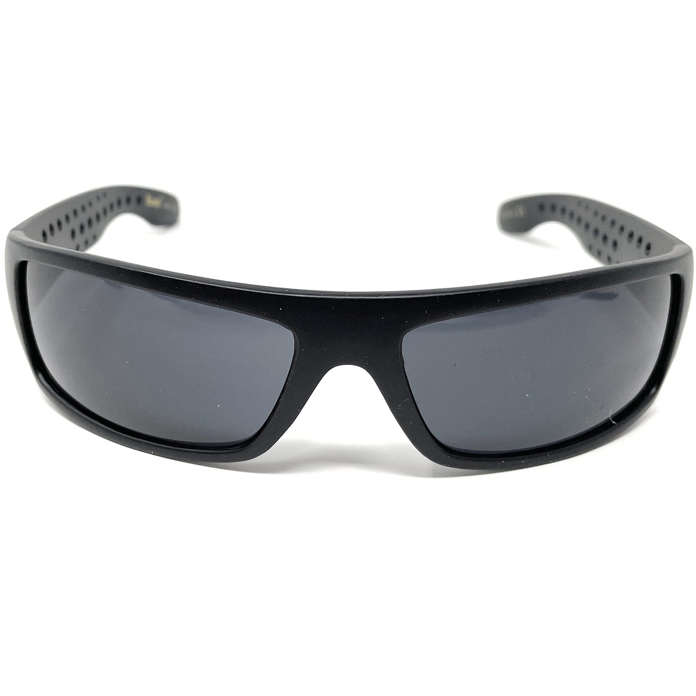 Locs Mad Dog Hardcore Gangster Cholo Narrow Rectangular Sunglasses (Matte Black)
