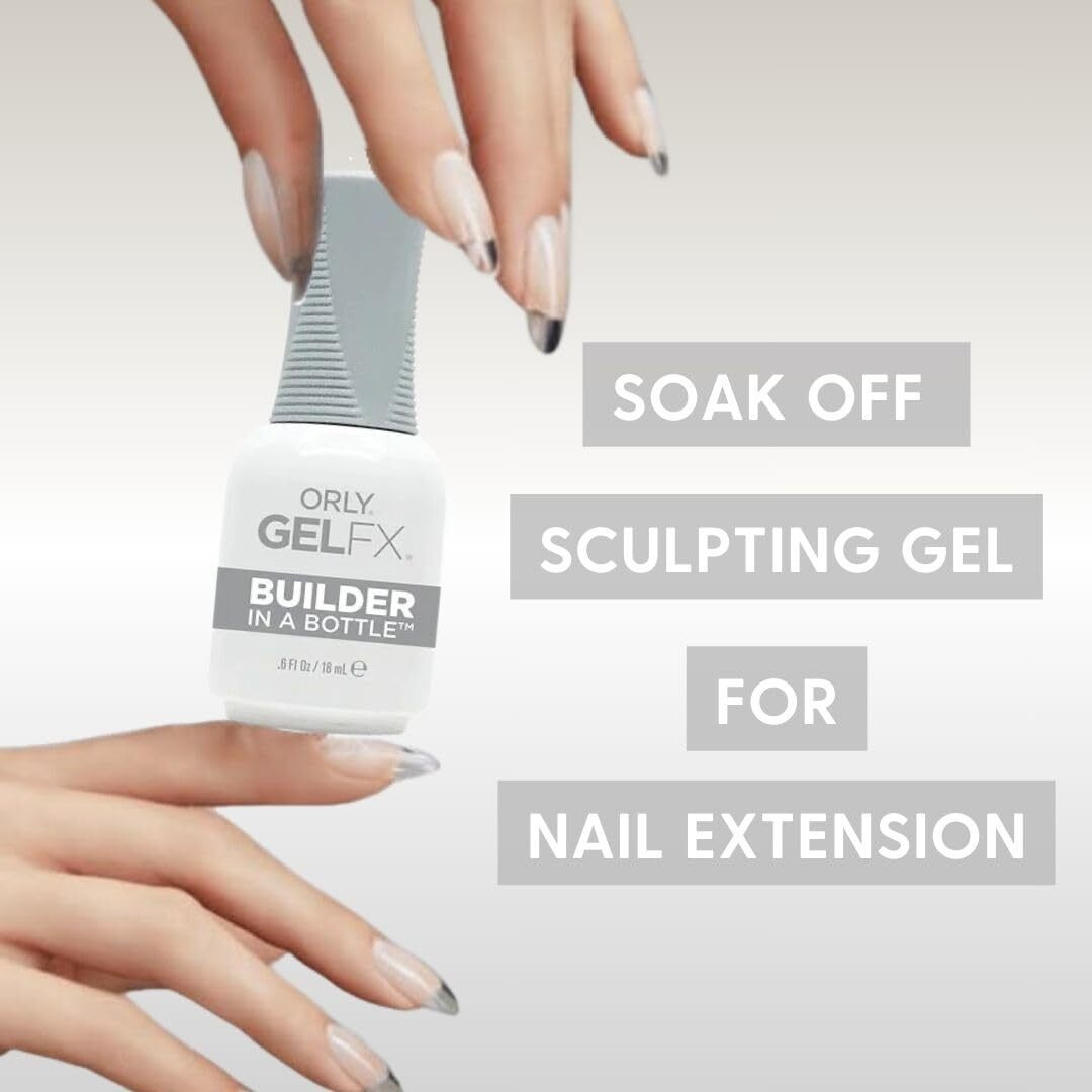 Orly Builder In A Bottle Soak-Off Sculpting Gel For Quick Nail Extension  Repair And Strengthening | Long-Lasting Builder Gel With Brush-On Application | Salon-Quality Nails At Home (18Ml)