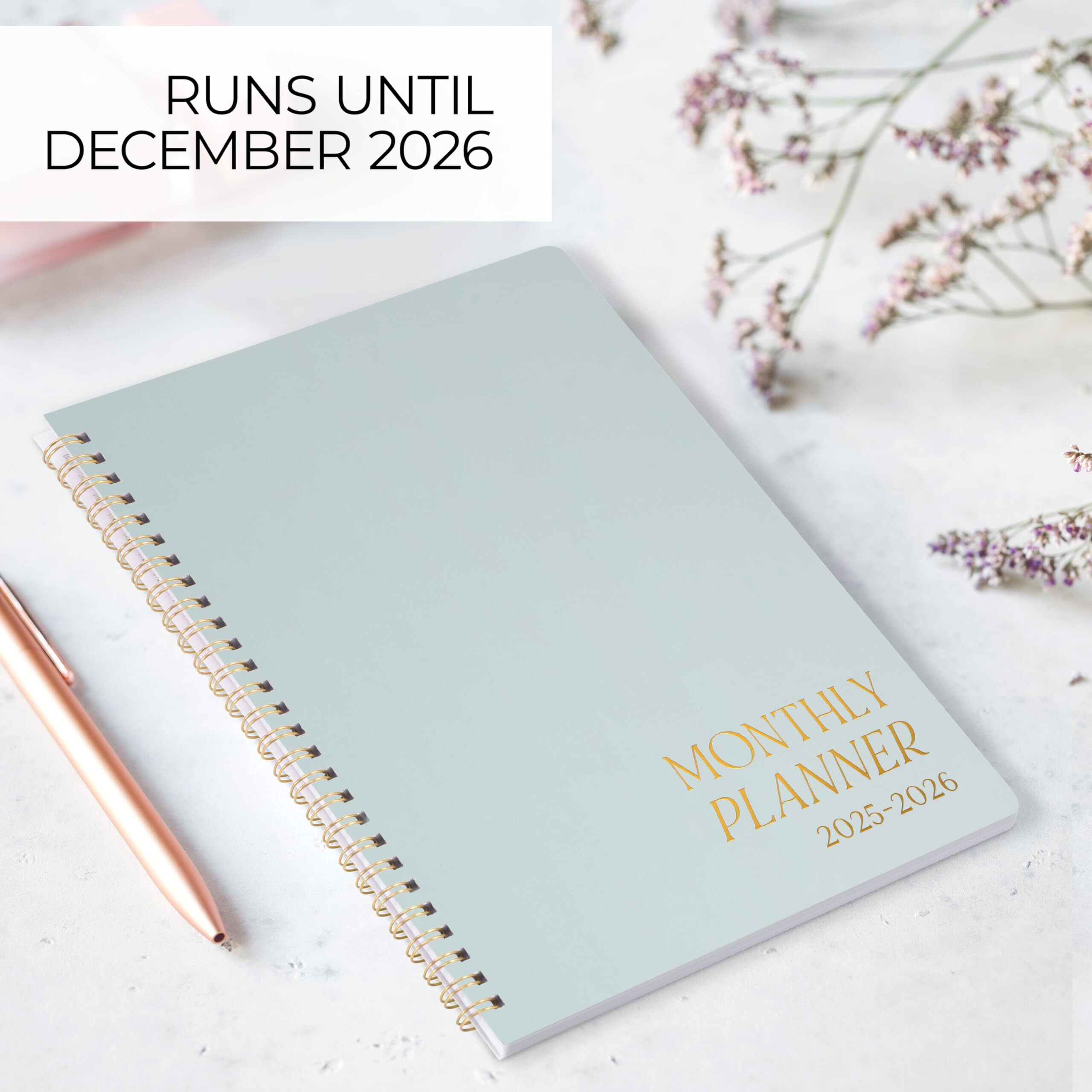 Beautiful 2025-2026 Monthly Planner And Calendar Book - To Do List Notebook That Easily Organizes Your Tasks To Boost Productivity - Runs From January 2025 Until December 2026