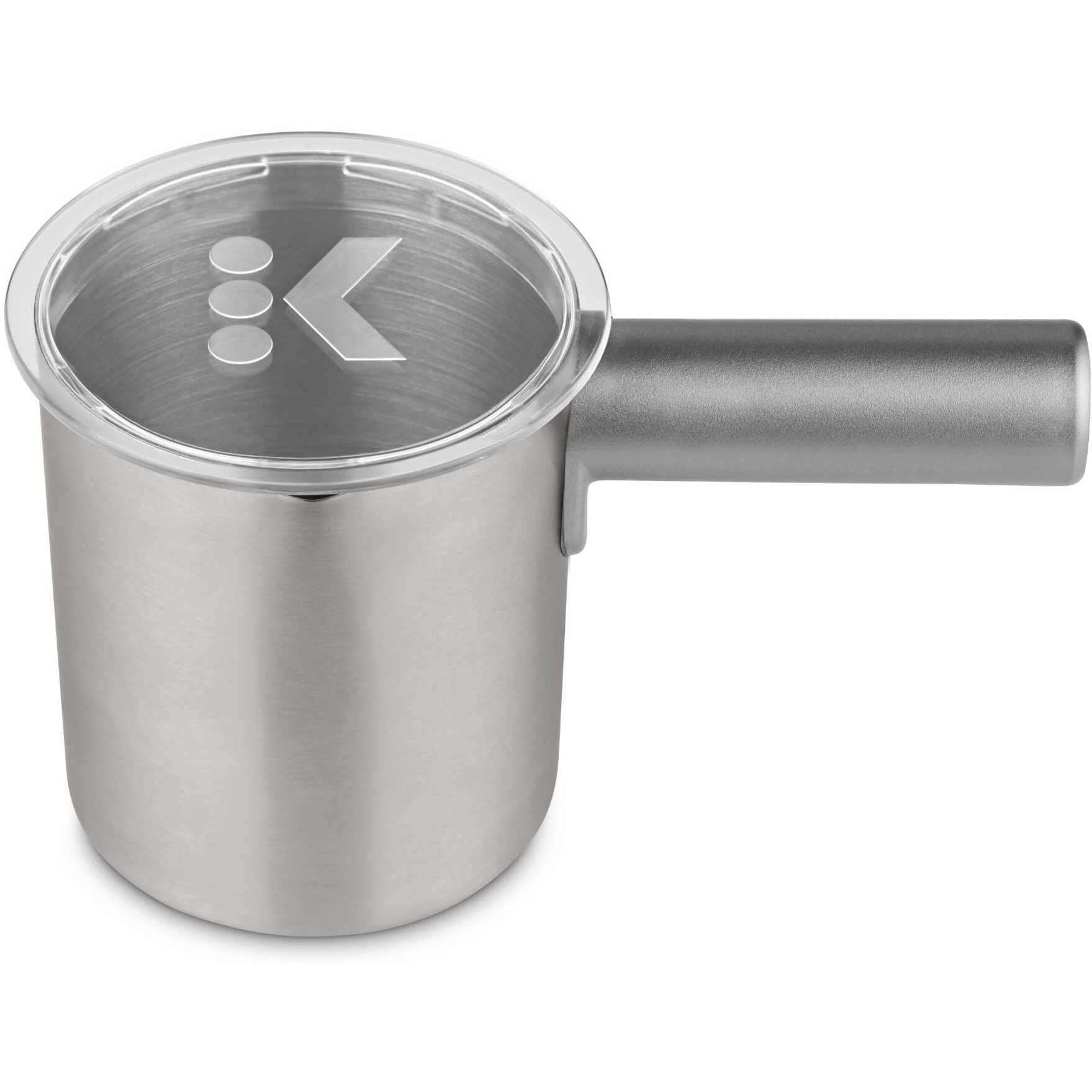 Keurig K-Caf Milk Frother Cup Replacement Part Or Extra 80 Milliliters Hot And Cold Frothing  Compatible With Keurig K-Caf Coffee Makers Only  Nickel
