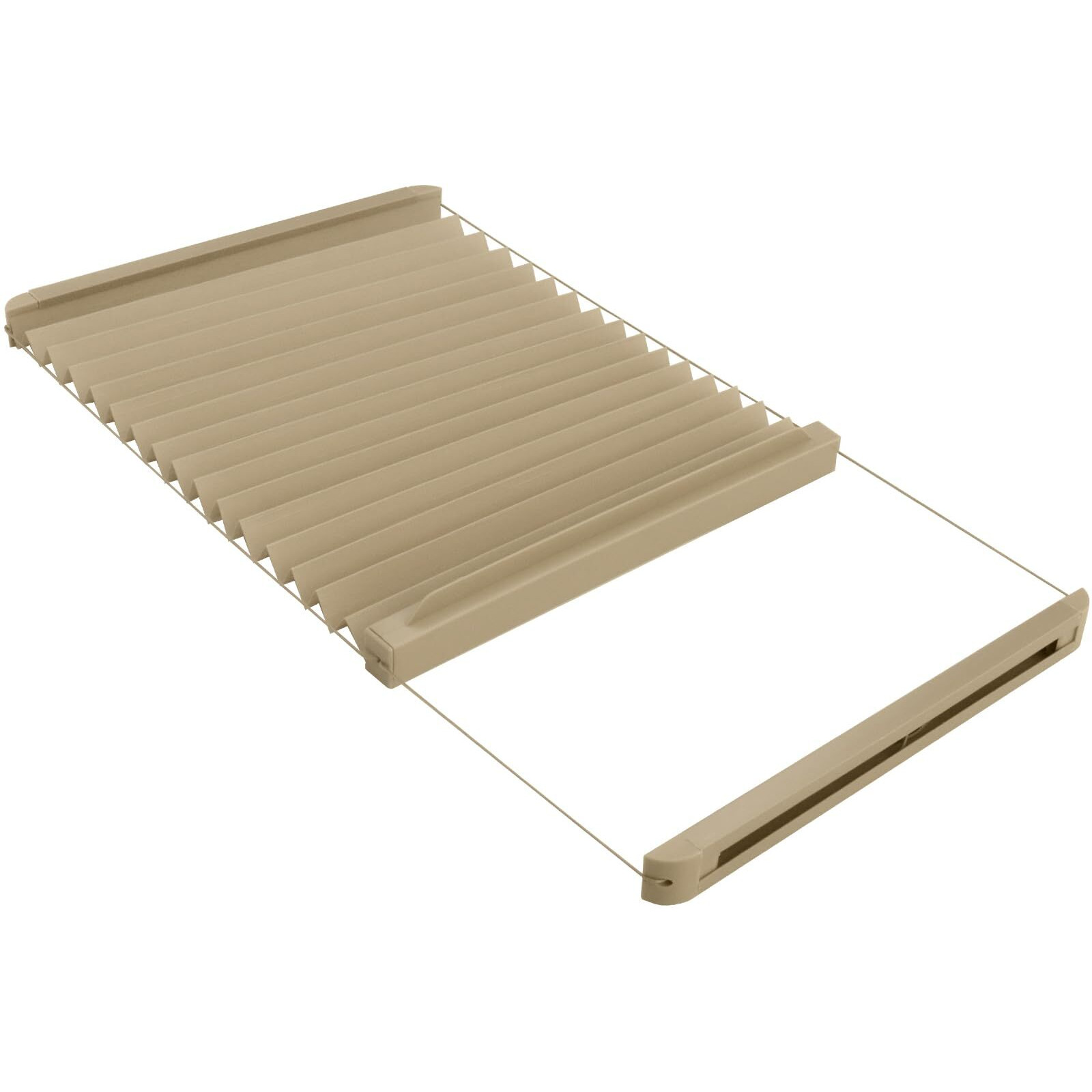 Rv Thin Pleated Shade Replacement Compatible With Lippert Prepped Entry Doors/Thin Shade Ready Lippert Entry Door Rv Door Window Shades Protect Interior Privacy Block Sun 12  X 21 ""
