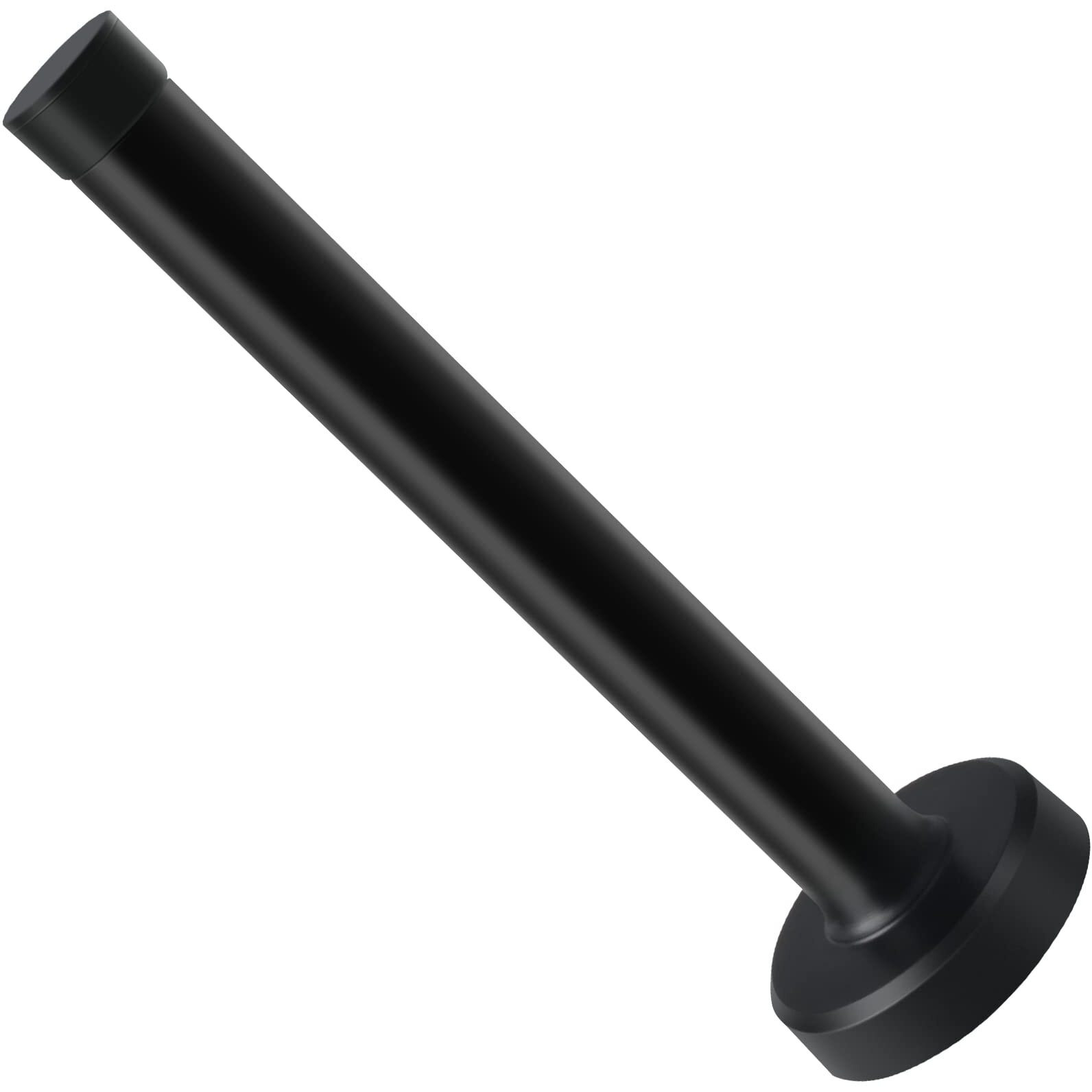 Kolako Door Stop  Long Door Stopper 10 Inch Wall Mounted Black Doorstops With Rubber Bumper Tip Baby Proof Extended Door Holder  Stainless Steel Extra Long Door Stops