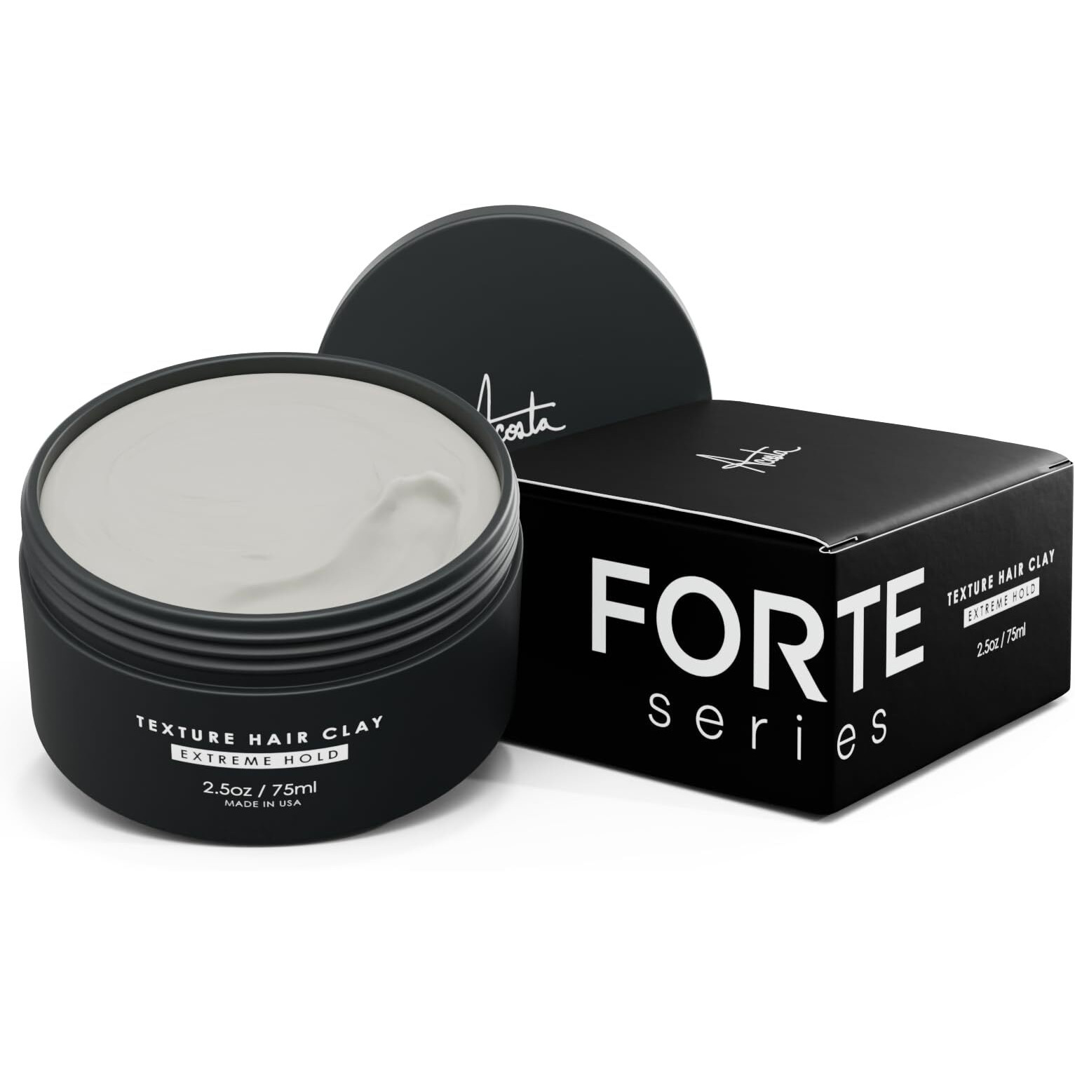 Alex Costa Hair Clay For Men By Forte Series Extreme Hold Men's With Natural Ingredients To Add Texture  Volume And Definition To Thick/Coarse Hair Premium Men's Hair Styling Products