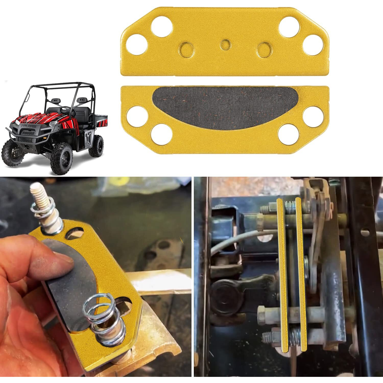 New Parking Brake Pad Kit 2203147 For Polaris Ranger 2X4 4X4 6X6 500 700 800 900  Parking Brake For Polaris Ranger