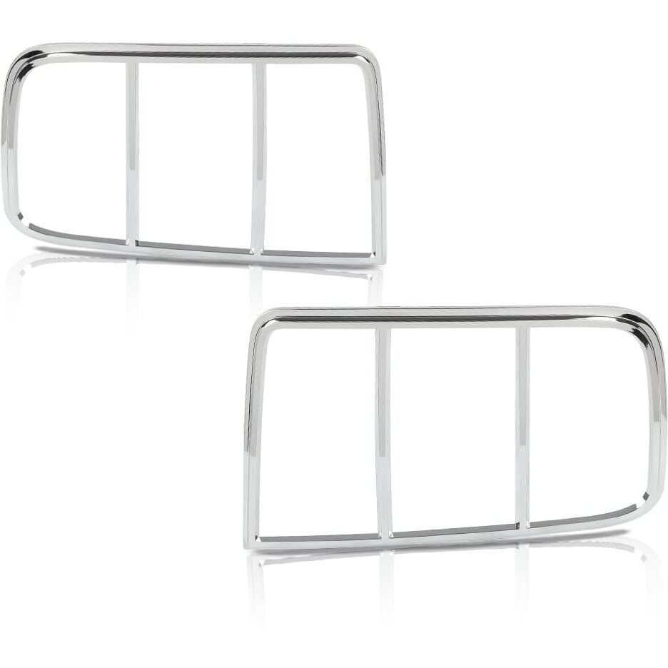 Pit66 Taillight Tail Light Bezel Covers Chrome Compatible With Ford Mustang 2005 2006 2007 2008 2009