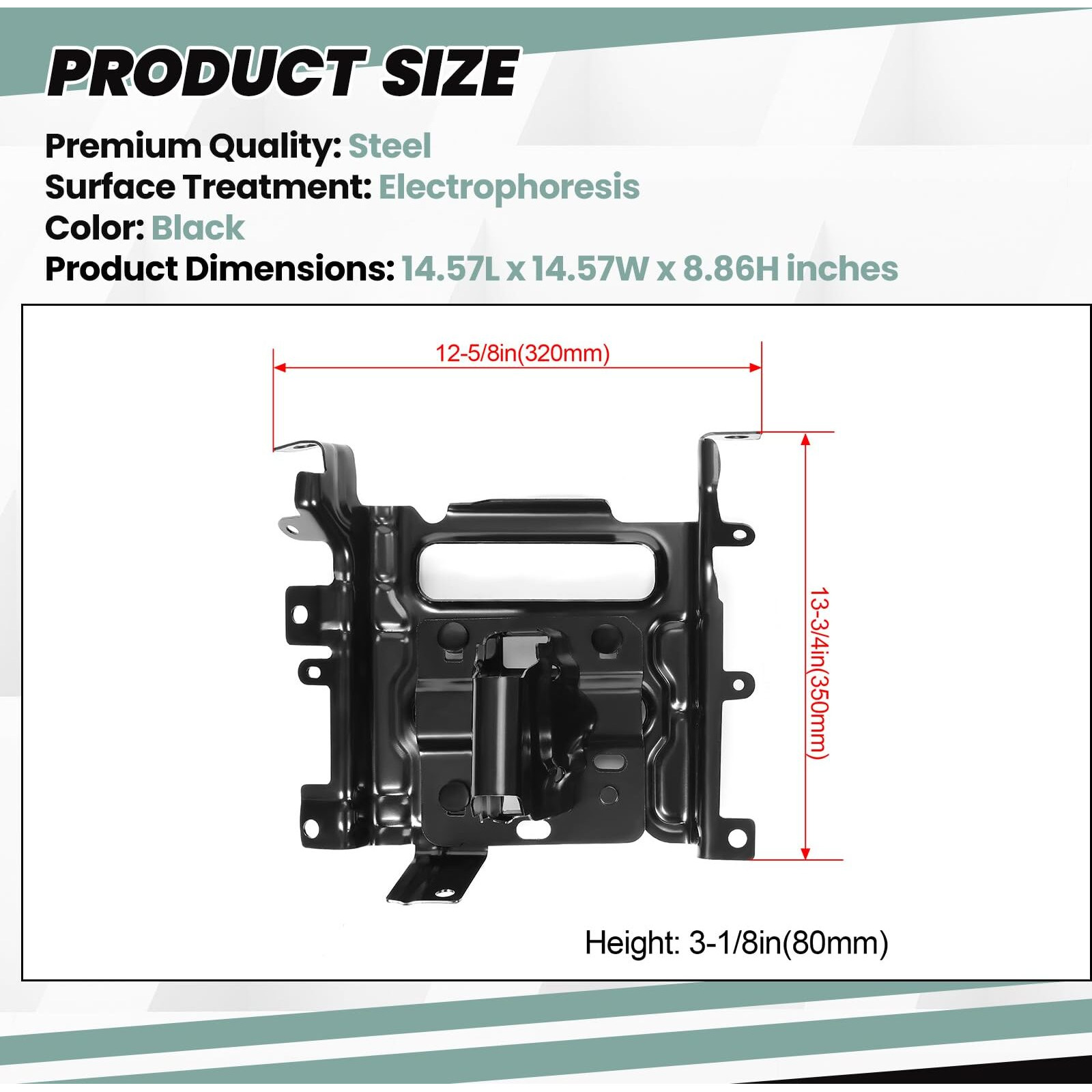 Hecasa Front Bumper Bracket Compatible With 2013-2018 Ram 1500 And 2019-2022 Ram 1500 Classic Ch1061104 68232485Aa Steel Left Right Replacement 2Pcs