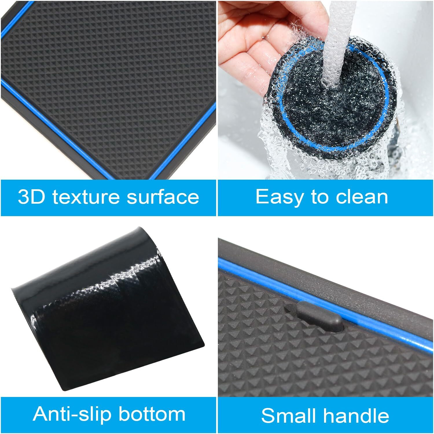 Center Console Liner For Subaru Crosstrek Accessories 2024 2025 Impreza Accessories  For Crosstrek Cup Holder Mat Non-Slip Anti Dust Door Pocket Liners  18Pcs Set (Blue)