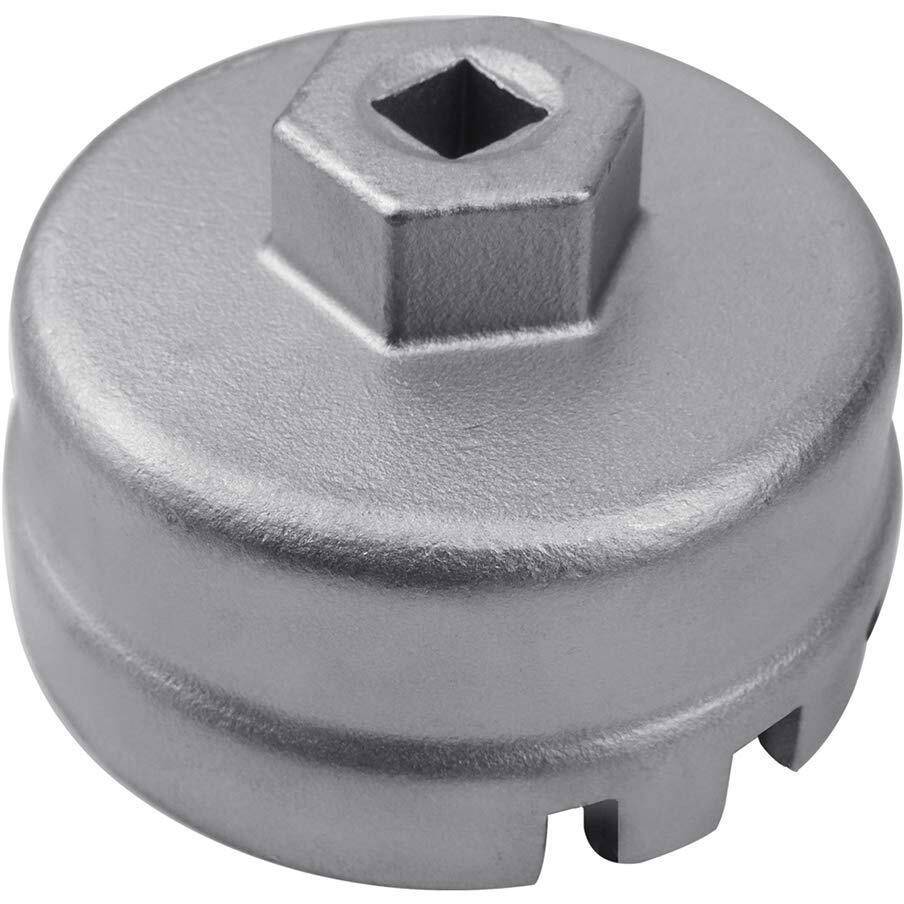 Ibetter Heavy Duty Oil Filter Wrench For Toyota  Lexus  Scion 1.8 Liter Engines - Durable Cup Style Oil Filter Removal Socket Tool Fits Prius  Prius V  Corolla  Matrix  Ct200H  Im  Iq  Xd(Silver)