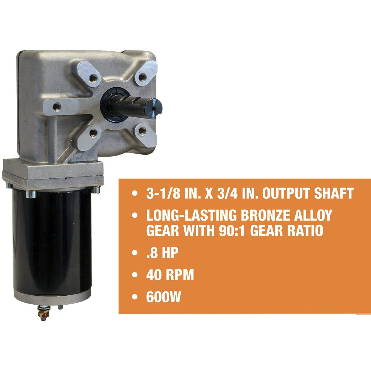 Buyers Products Company 5541095 Electric Gear Motor For Electronic Tarp Systems And Dump Applications  600W/901