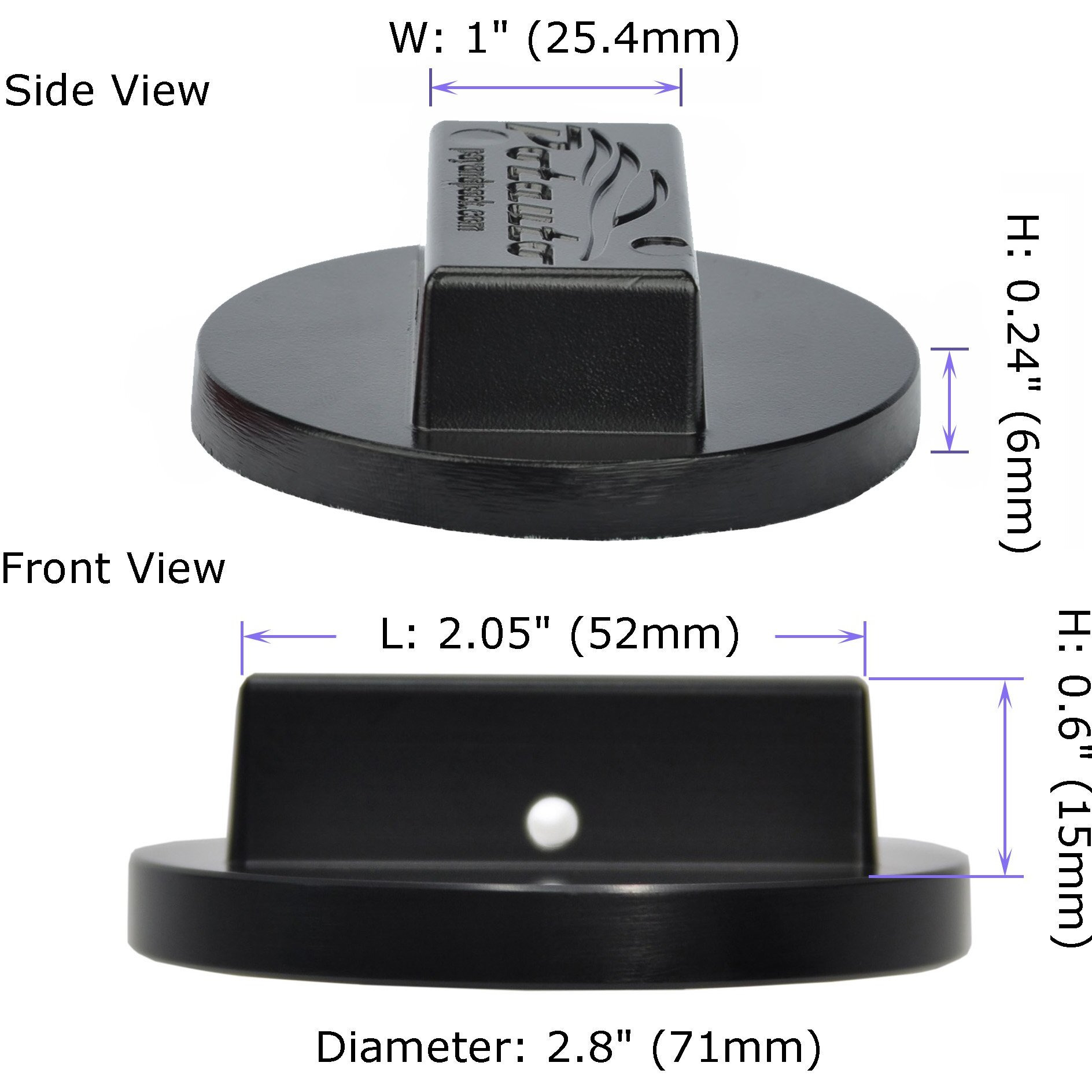 Potauto Universal Aluminum Jack Pad Jacking Puck Adapter Support Compatible With Bmw  Mini (Qty 1  Black)