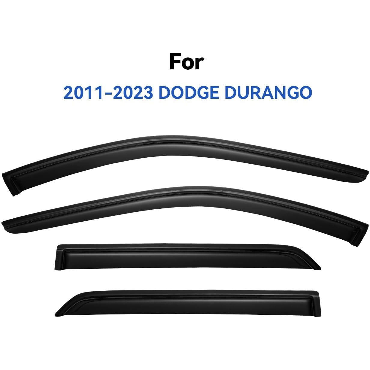 Window Visors Rain Guards For 2011-2024 Dodge Durango  Out-Channel Window Vent Wind Deflectors Visors Shades For 11-24 Durango